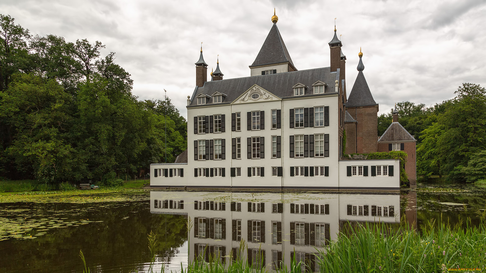 renswoude, castle, города, замки, нидерландов, renswoude, castle