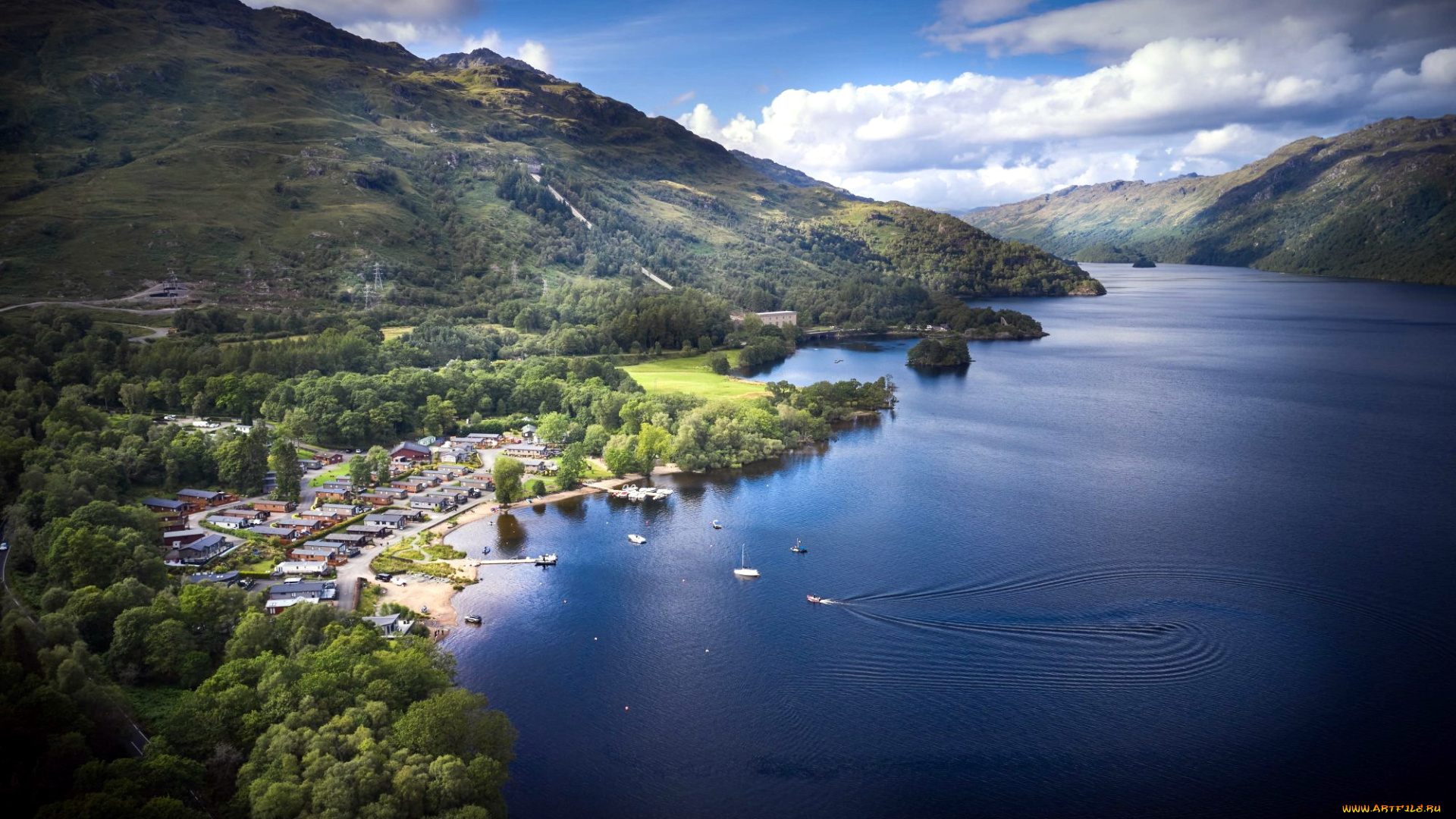 loch, lomond, scotland, города, -, пейзажи, loch, lomond