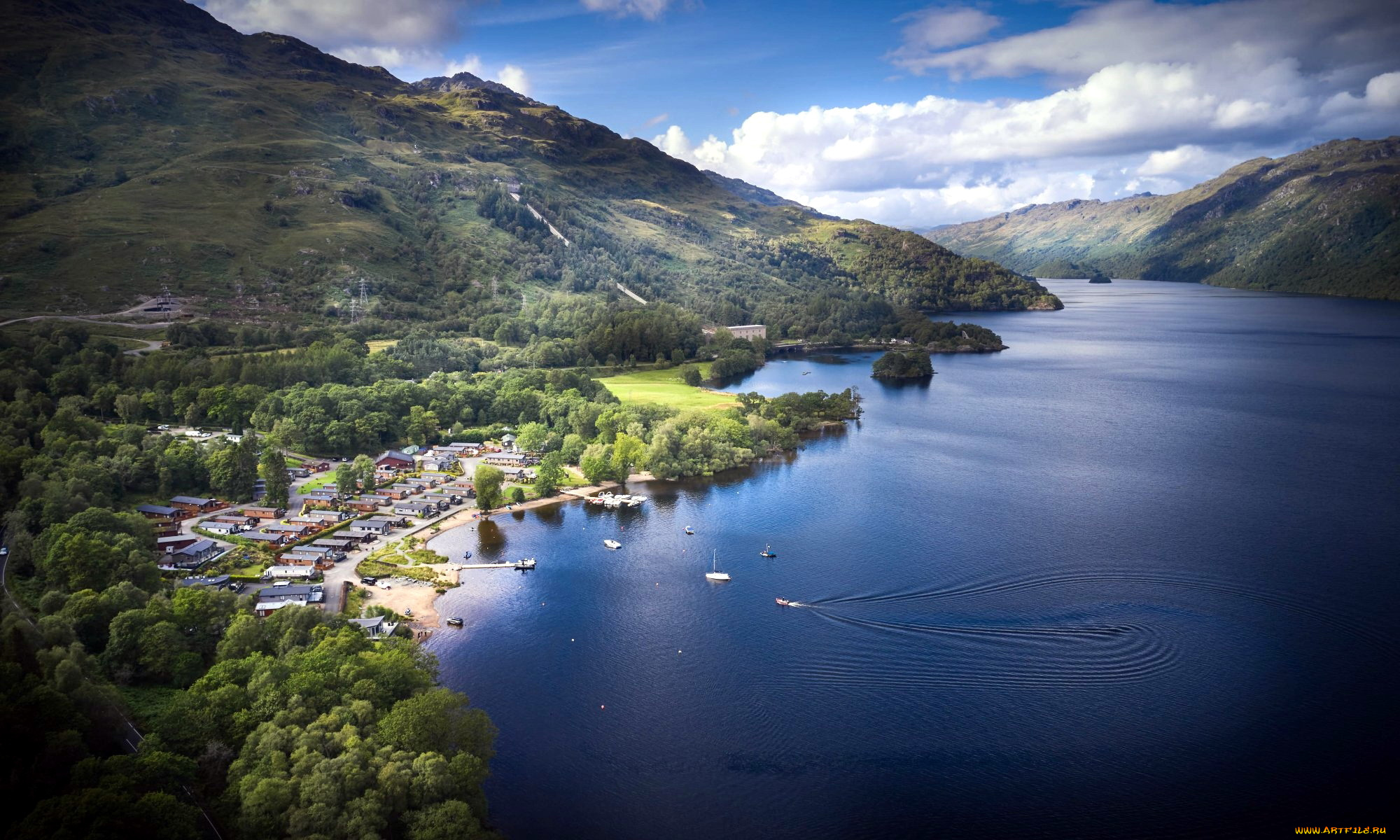 loch, lomond, scotland, города, -, пейзажи, loch, lomond