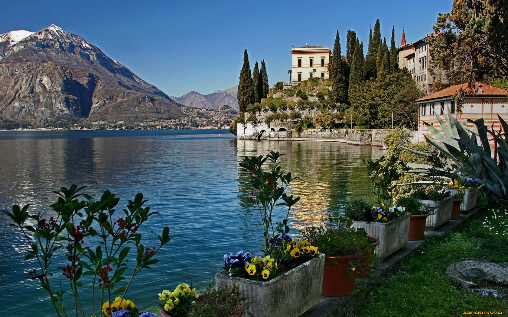 lake, como, italy, города, пейзажи