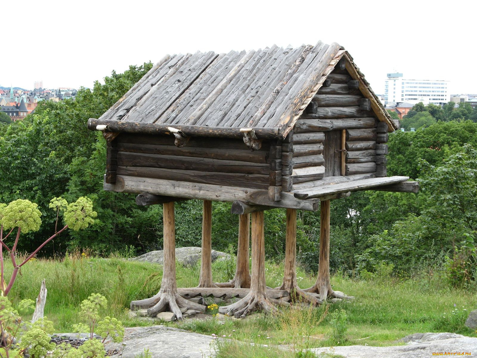 саамский, амбар, разное, сооружения, постройки