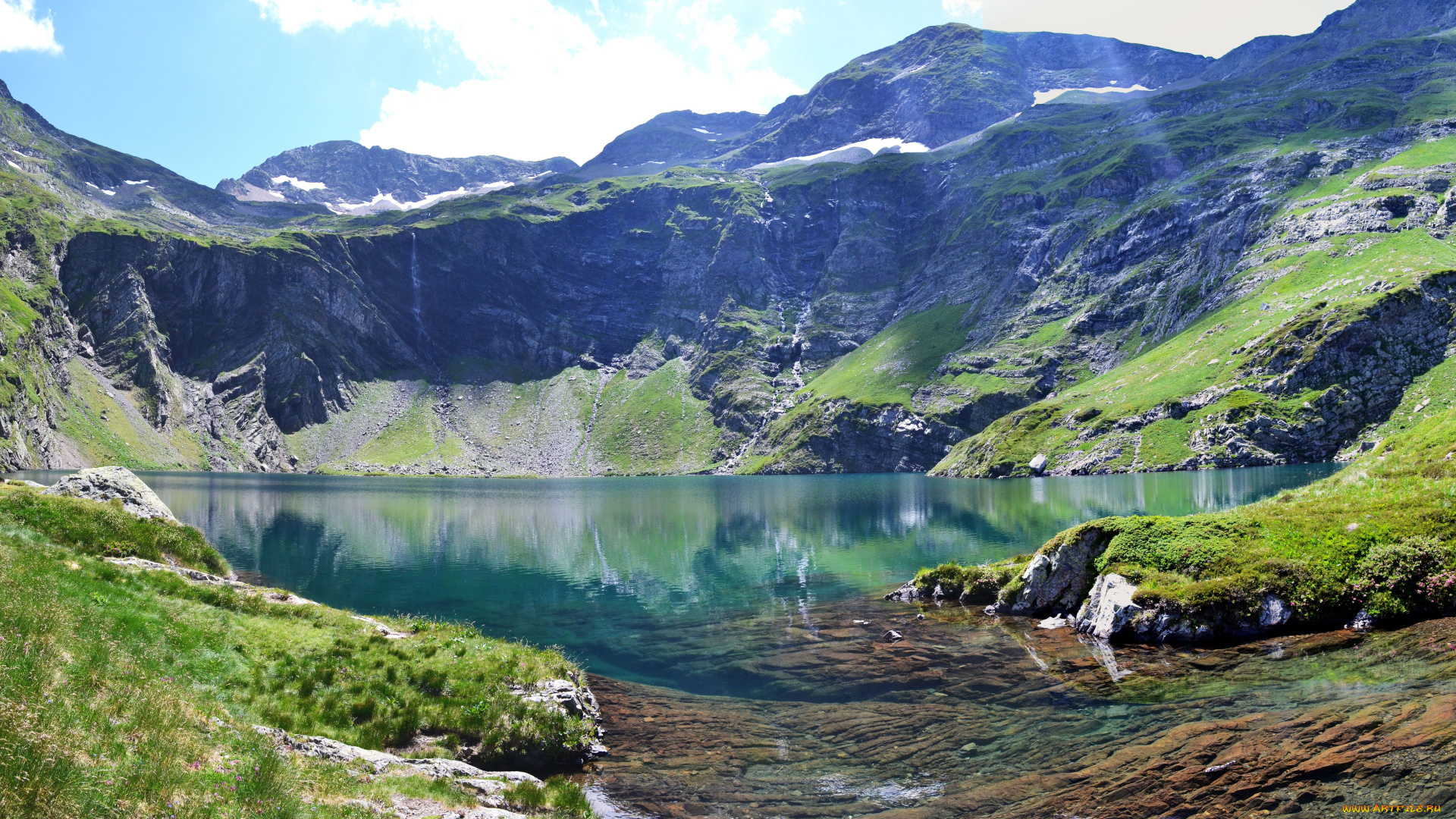 atlantic, pyrenees, france, природа, реки, озера, атлантические, пиренеи, озеро, горы, франция