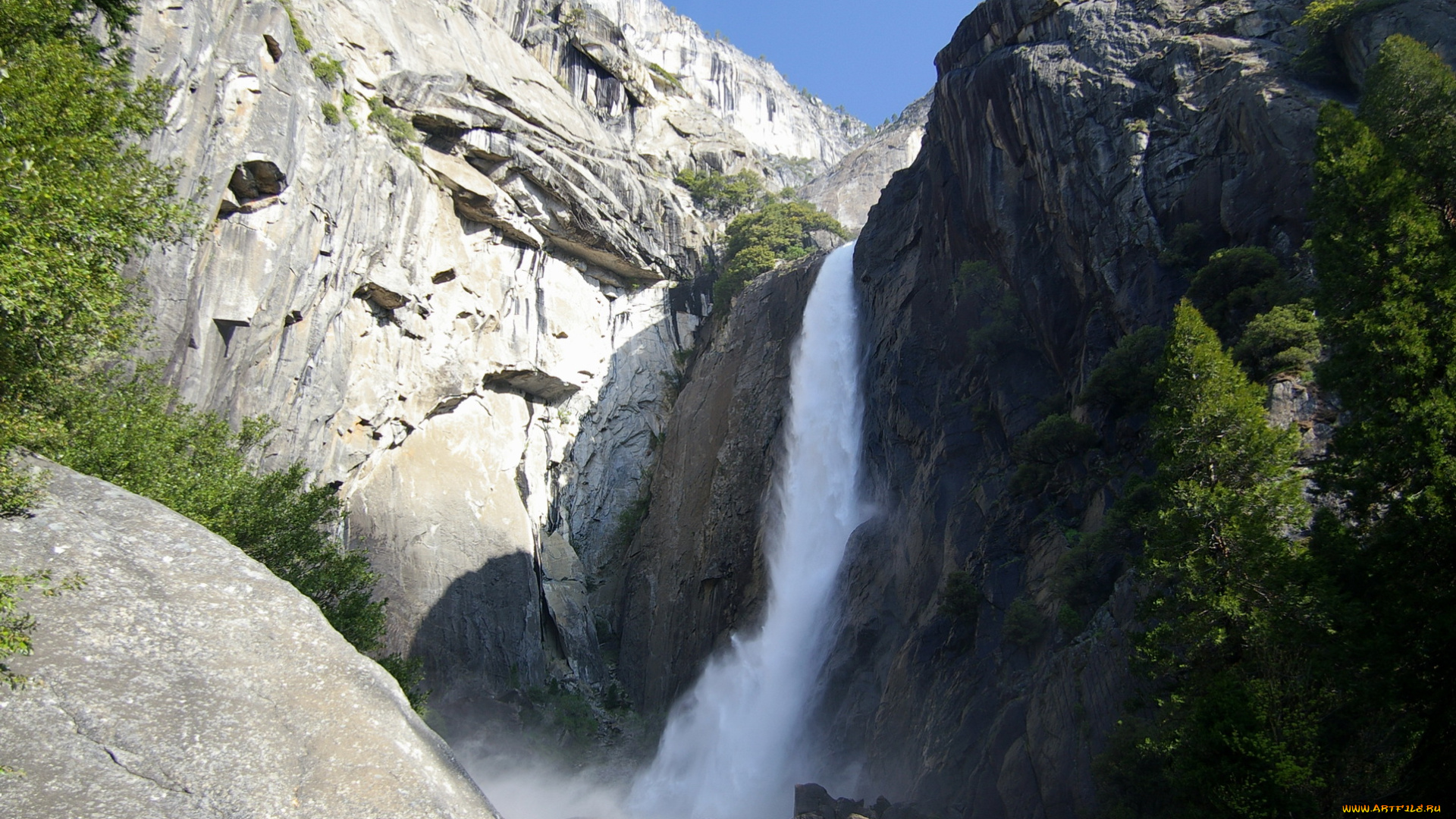 yosemite, national, park, usa, california, природа, водопады, горы, водопад
