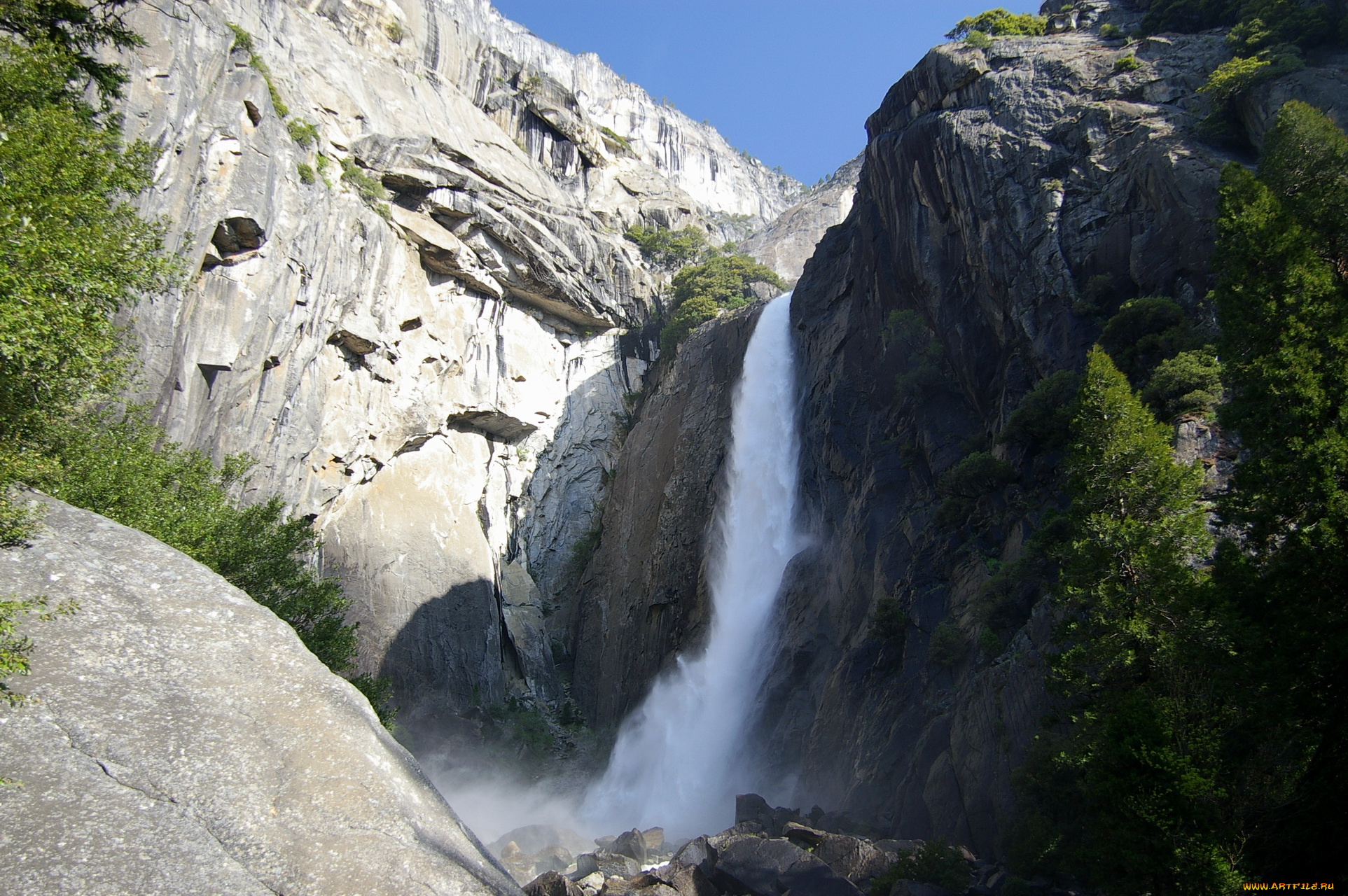yosemite, national, park, usa, california, природа, водопады, горы, водопад