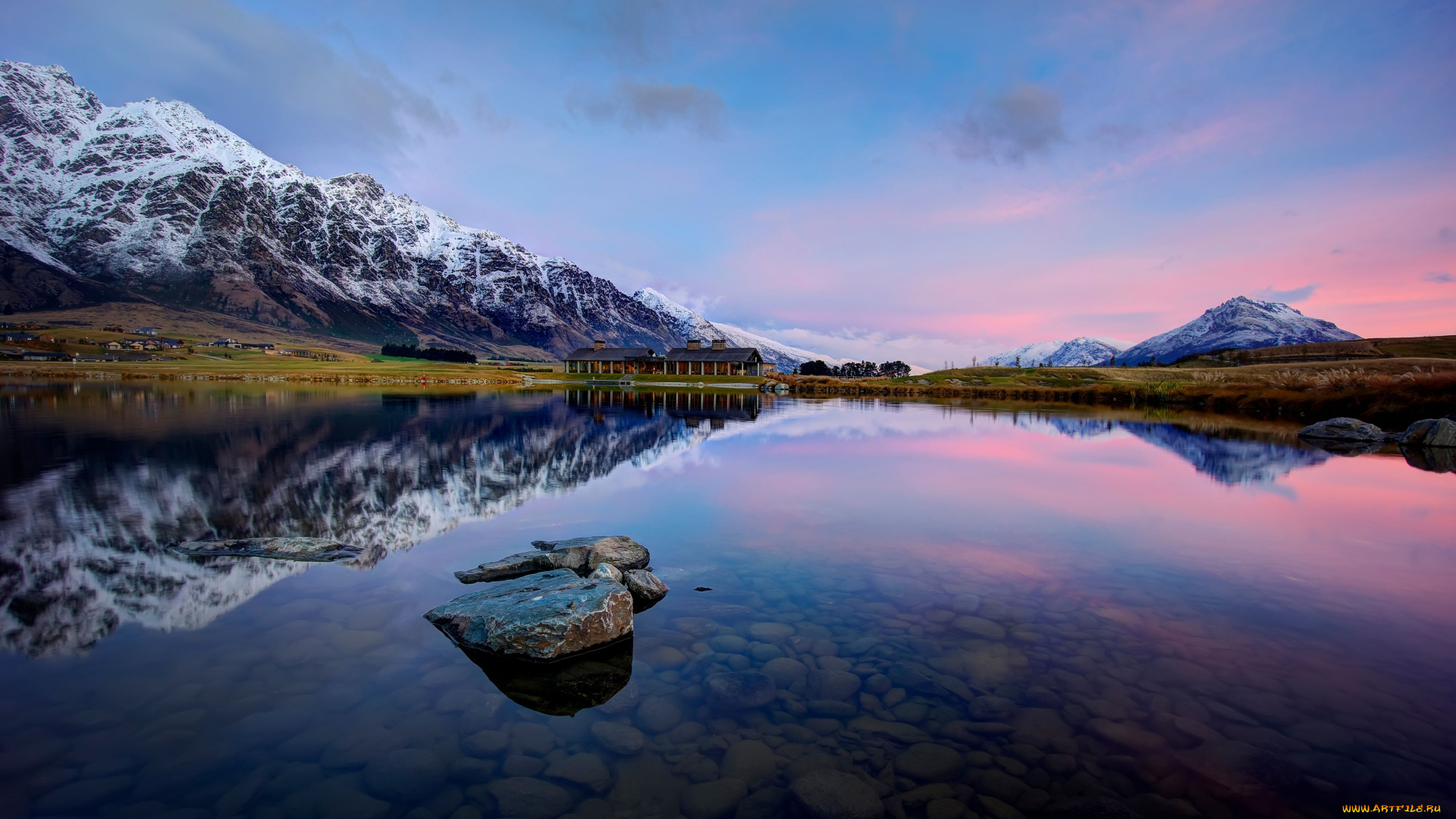 jacks, point, queenstown, new, zealand, природа, реки, озера, lake, wakatipu, новая, зеландия, озеро, вакатипу, горы, отражение