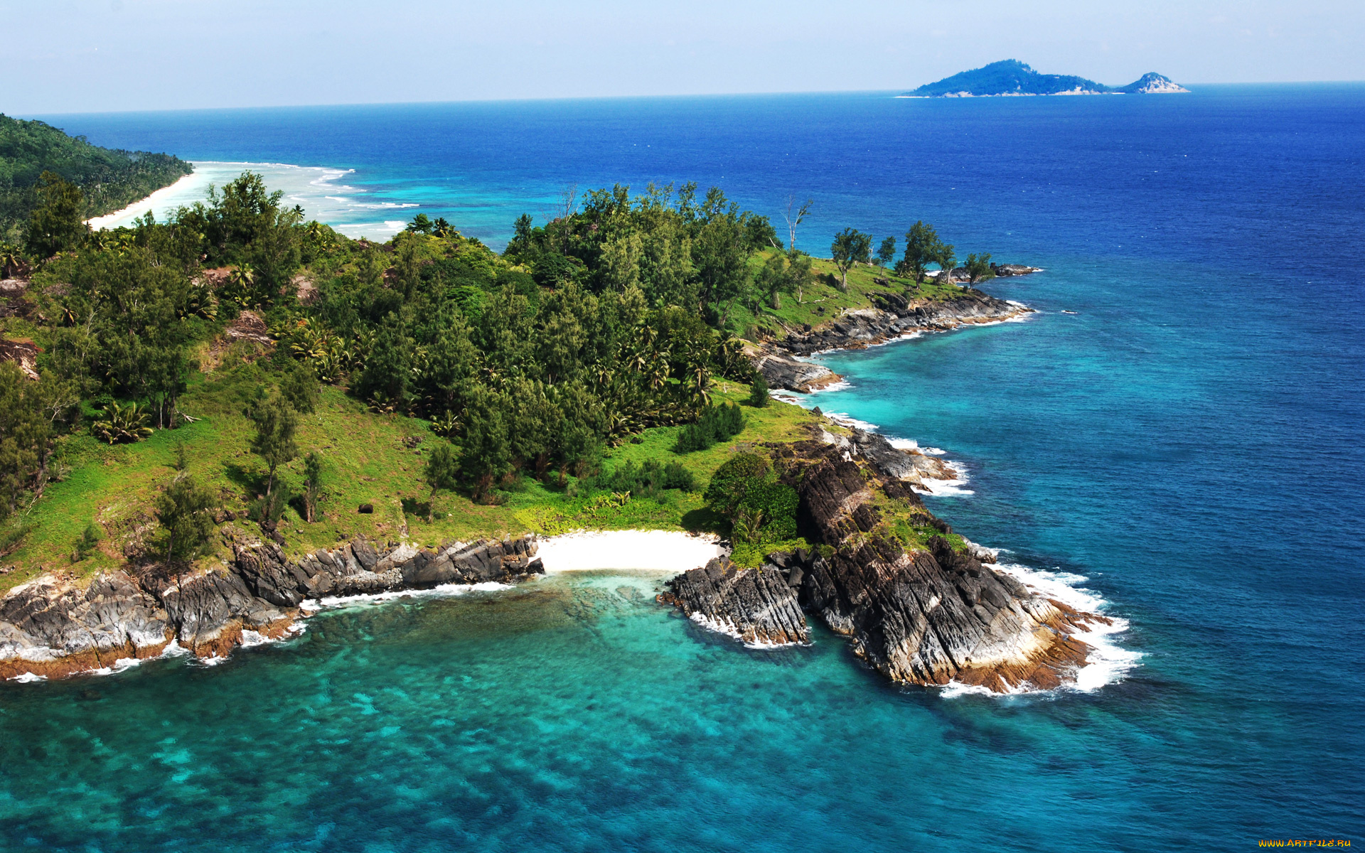 silhouette, island, seychelles, природа, побережье, море, растительность, острова
