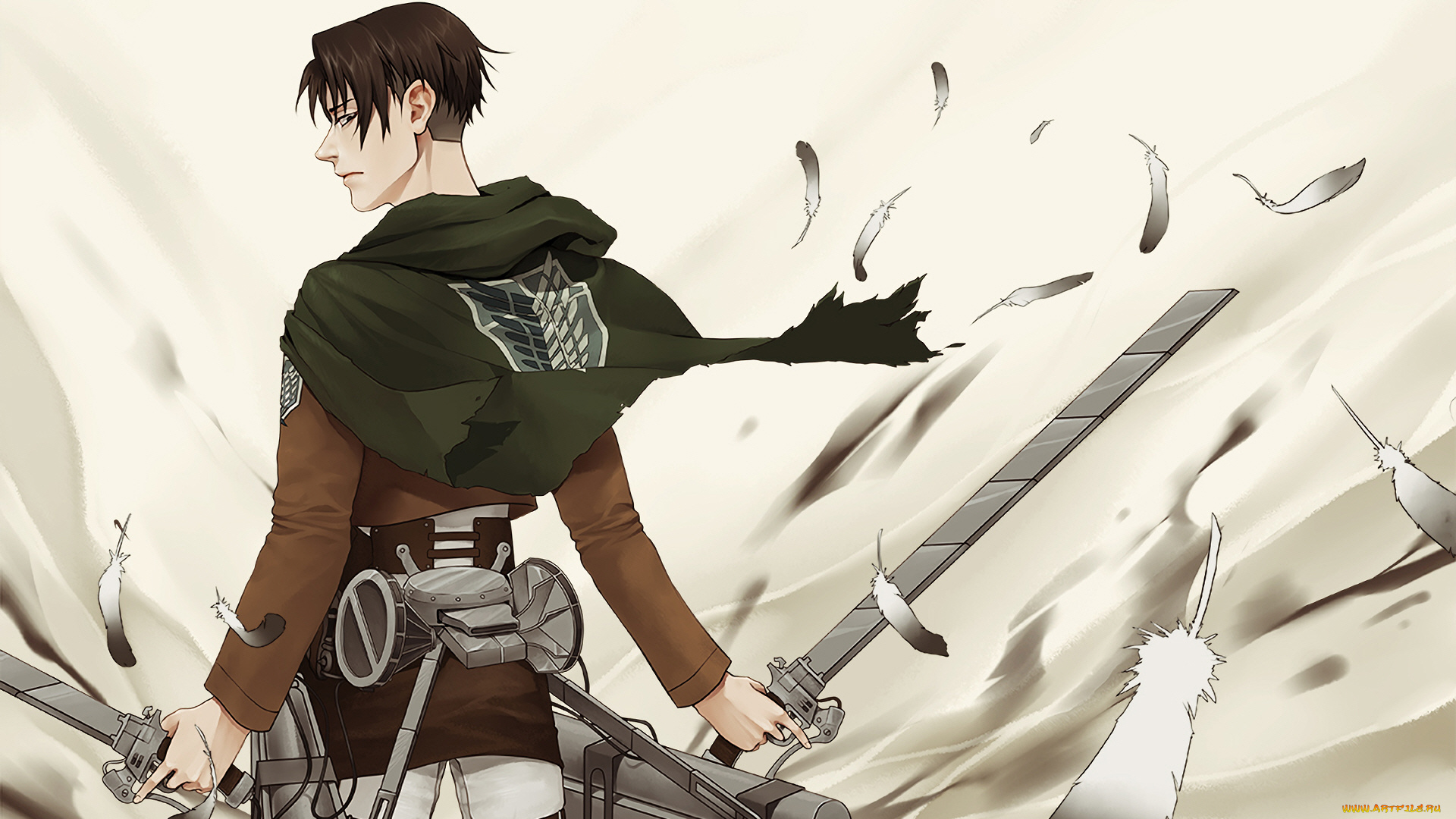 аниме, shingeki, no, kyojin, атака, титанов