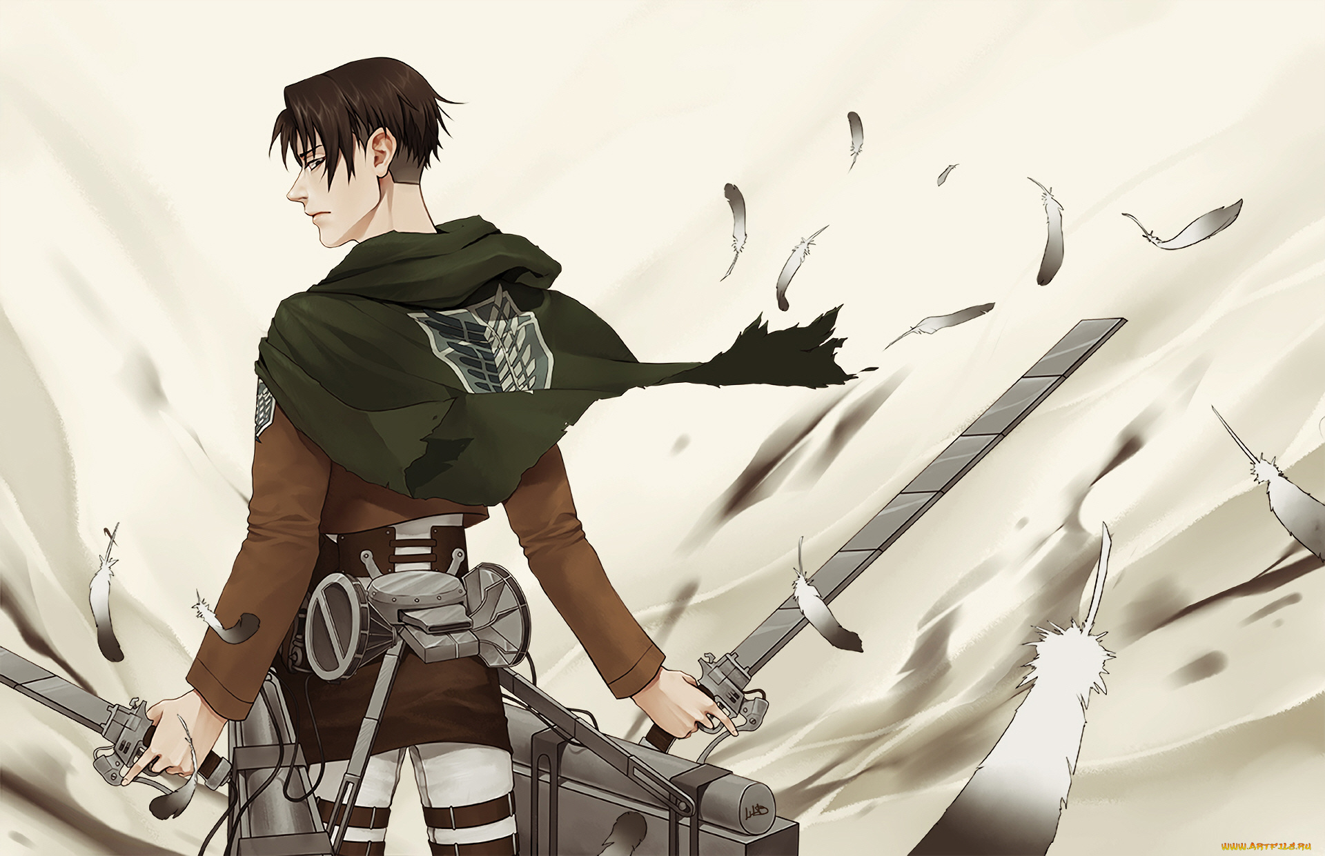 аниме, shingeki, no, kyojin, атака, титанов