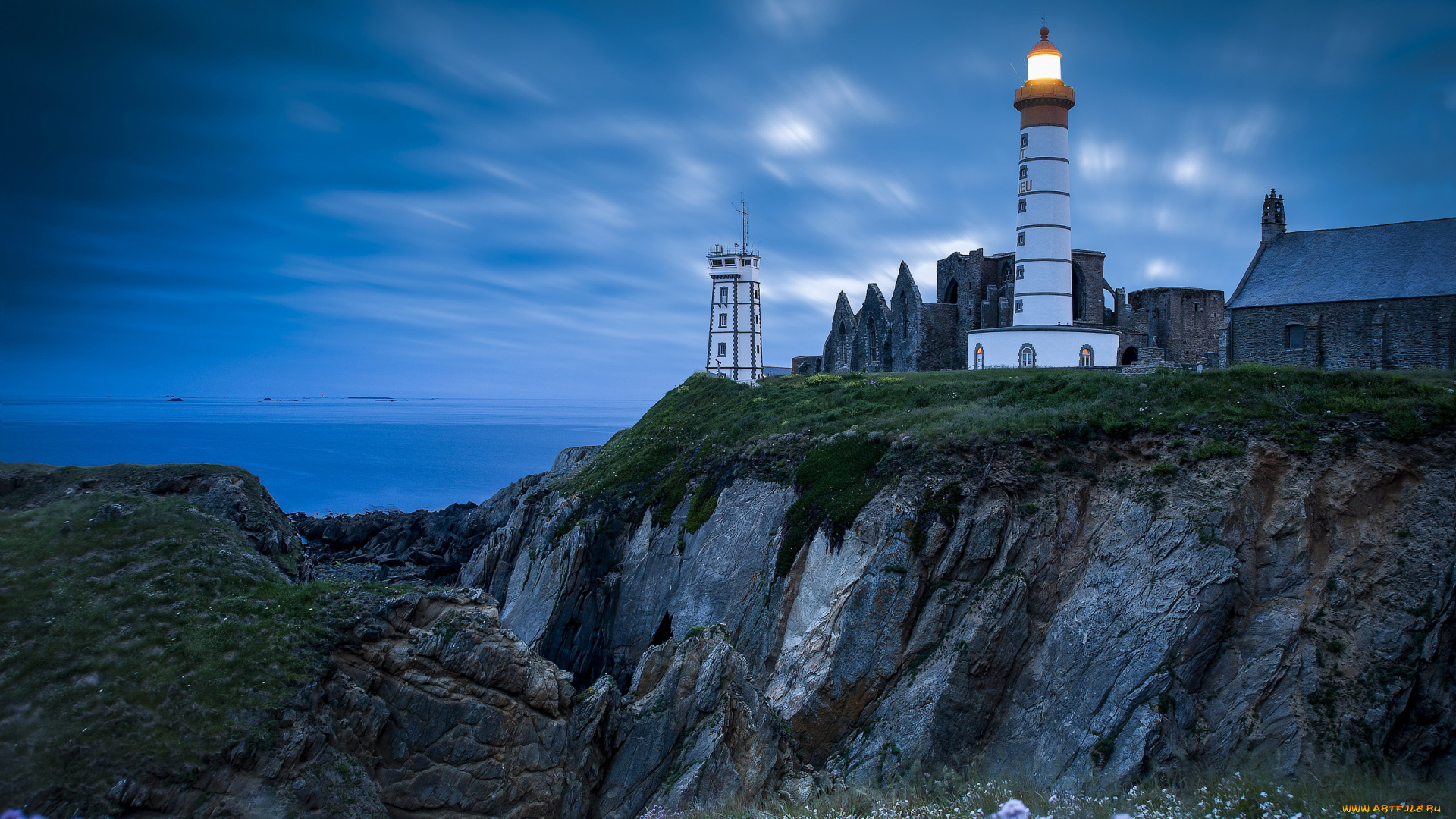 saint, mathieu, plougonvelin, lighthouse, природа, маяки, saint, mathieu, plougonvelin, lighthouse