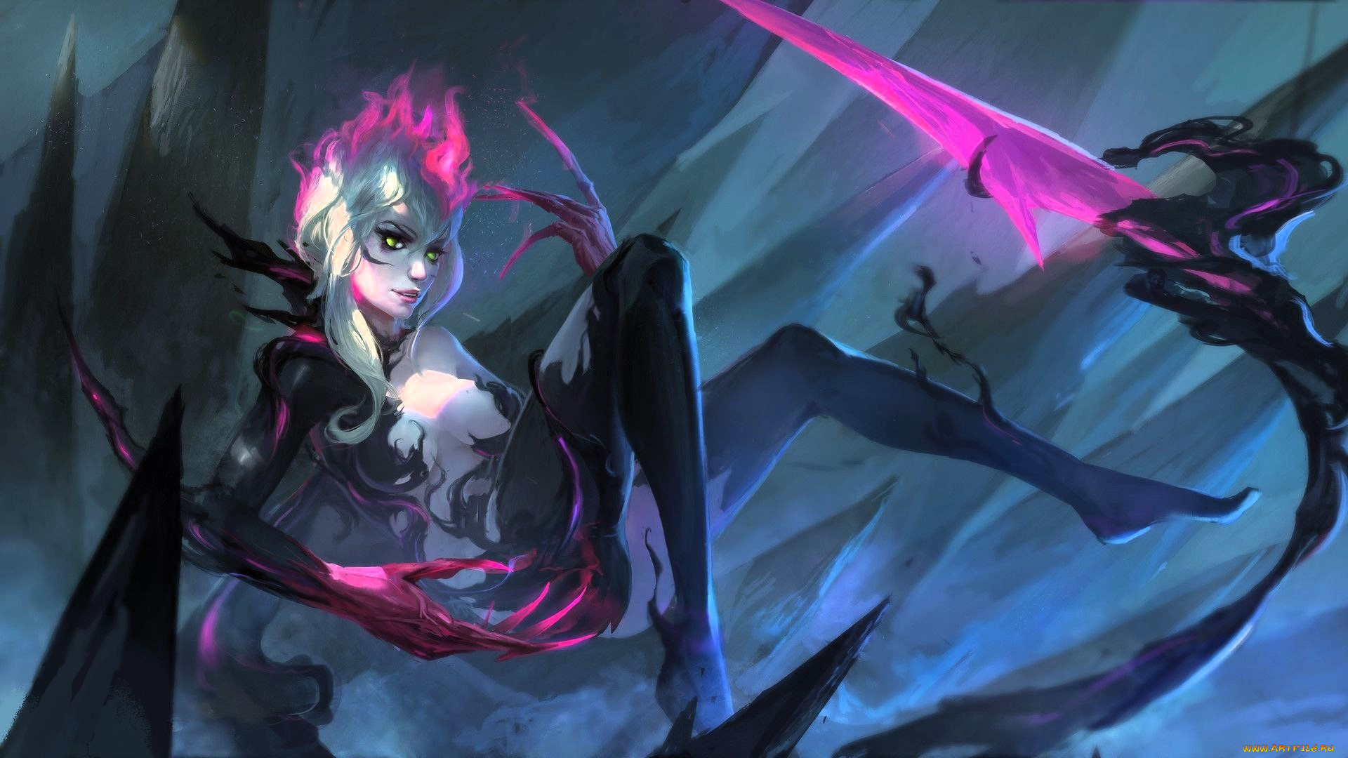 видео, игры, league, of, legends, evelynn