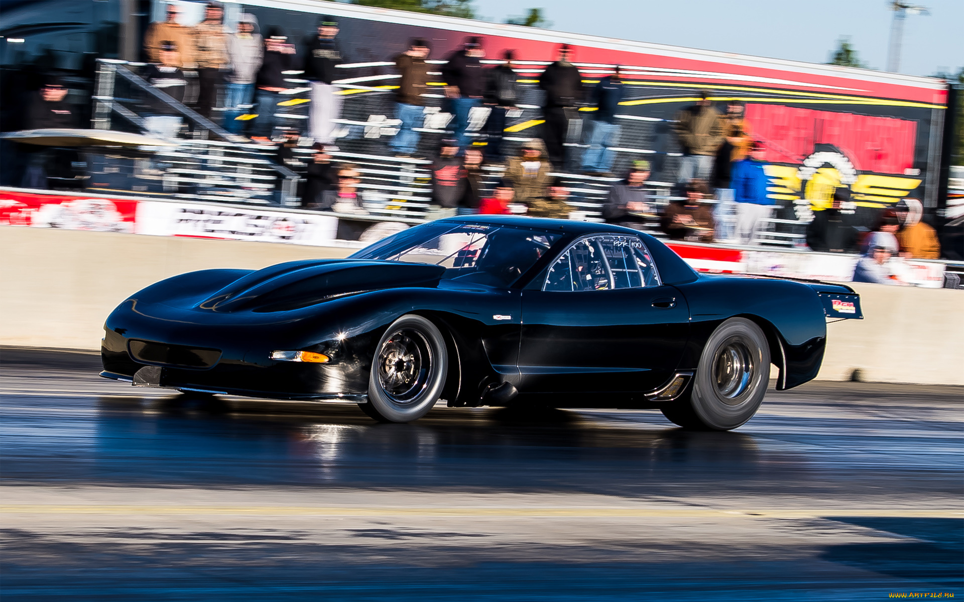 спорт, drag, racing, corvette