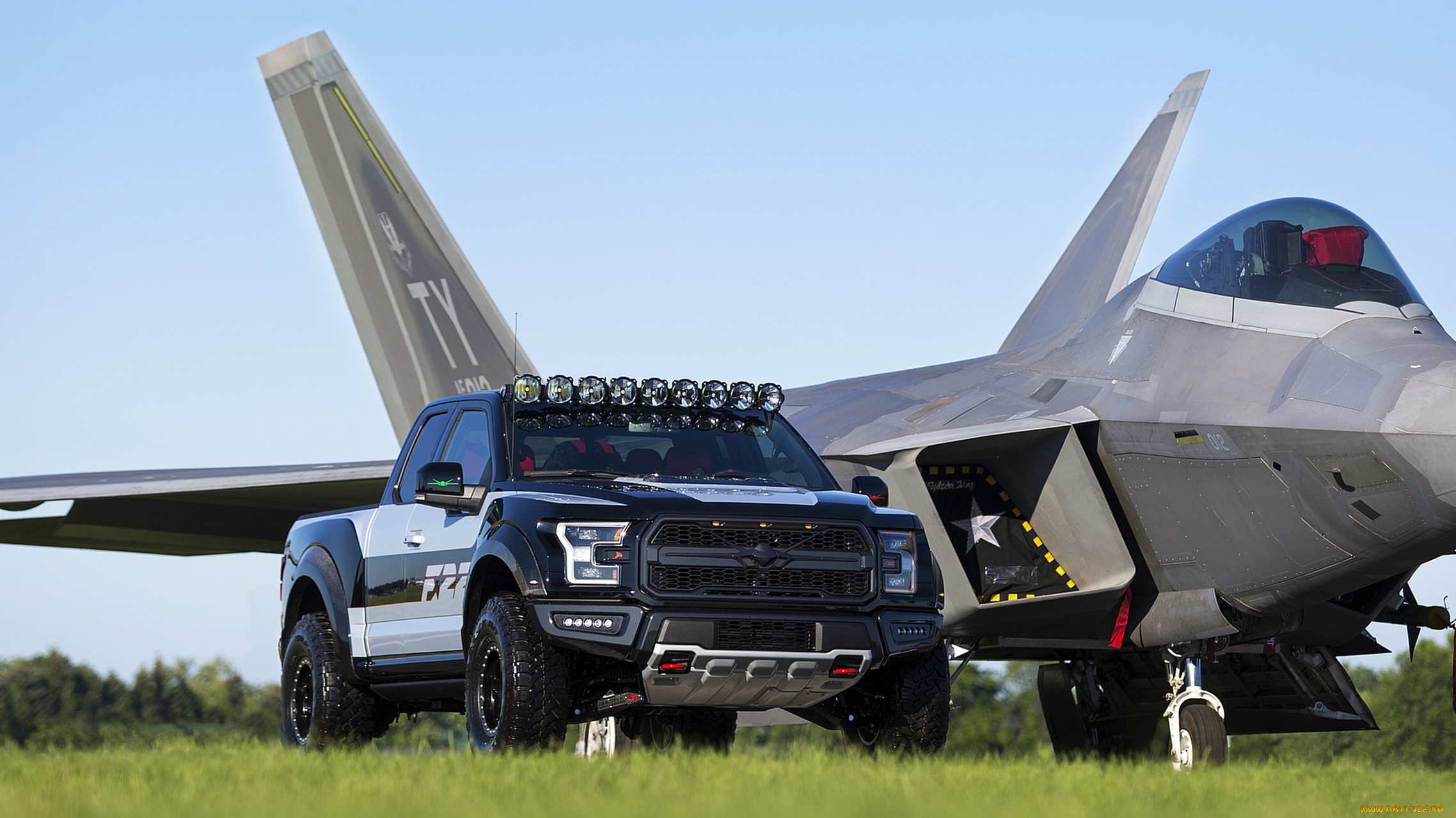 ford, f-150, raptor, f-22, 2017, автомобили, ford, 2017, f-150, f-22, raptor, самолёт