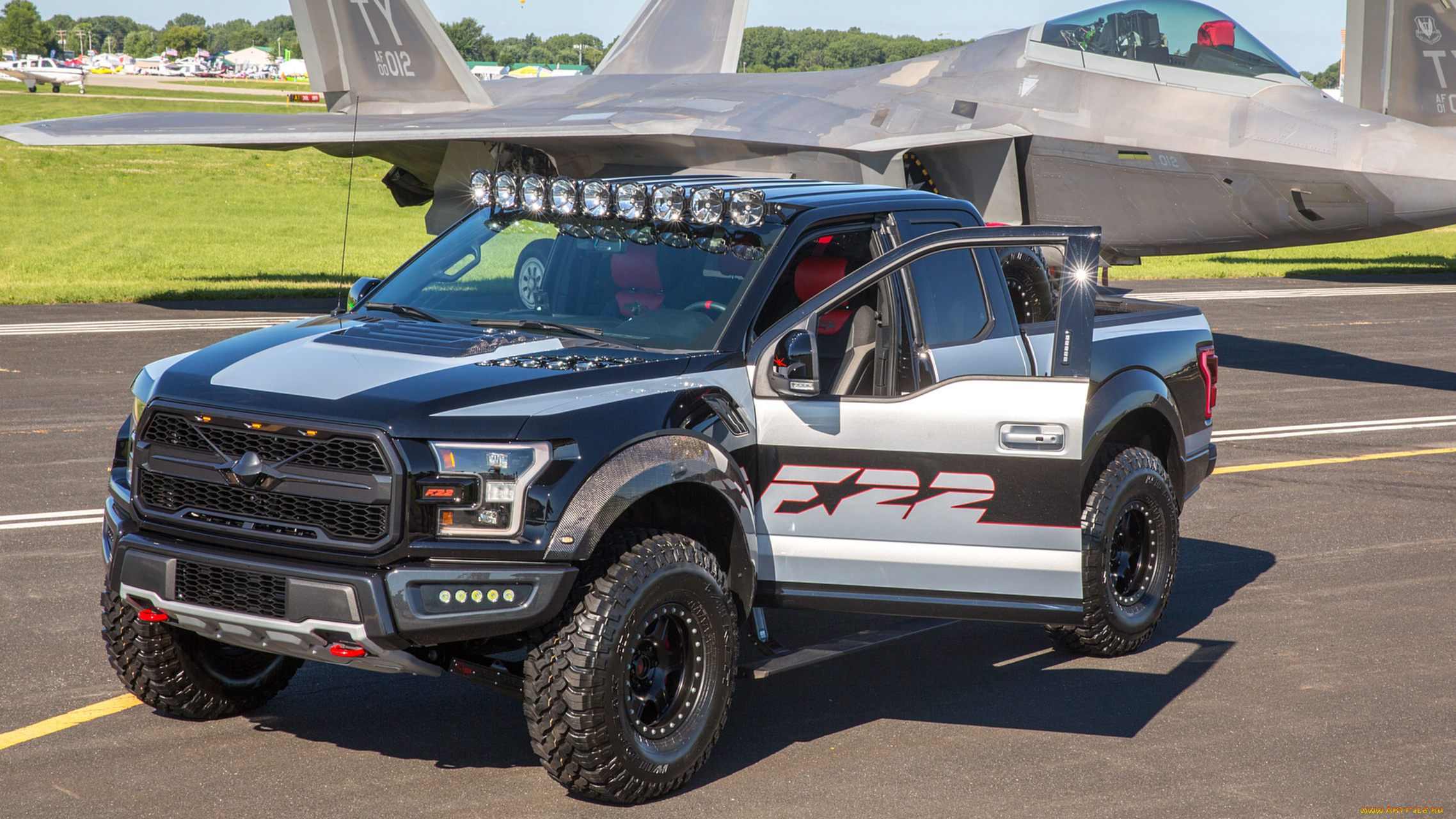 ford, f-150, raptor, f-22, 2017, автомобили, ford, самолёт, 2017, f-150, raptor, f-22