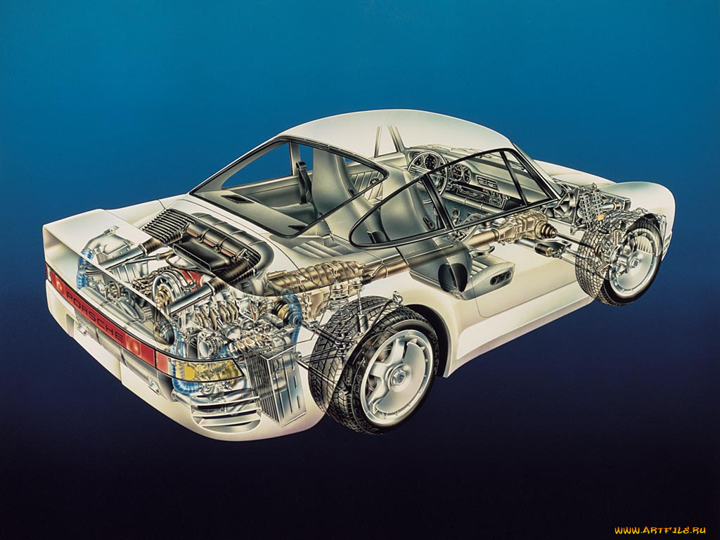 porsche, 959, 1987, автомобили