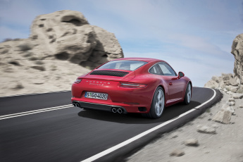Картинка автомобили porsche 911 carrera s coupe 991 2015г красный