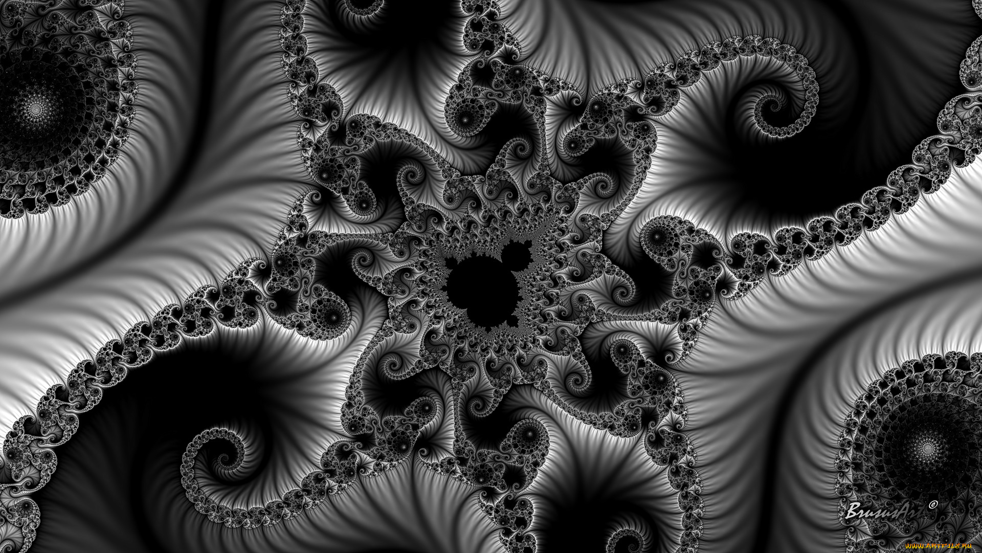 3д, графика, фракталы, , fractal, фон, узор, цвет