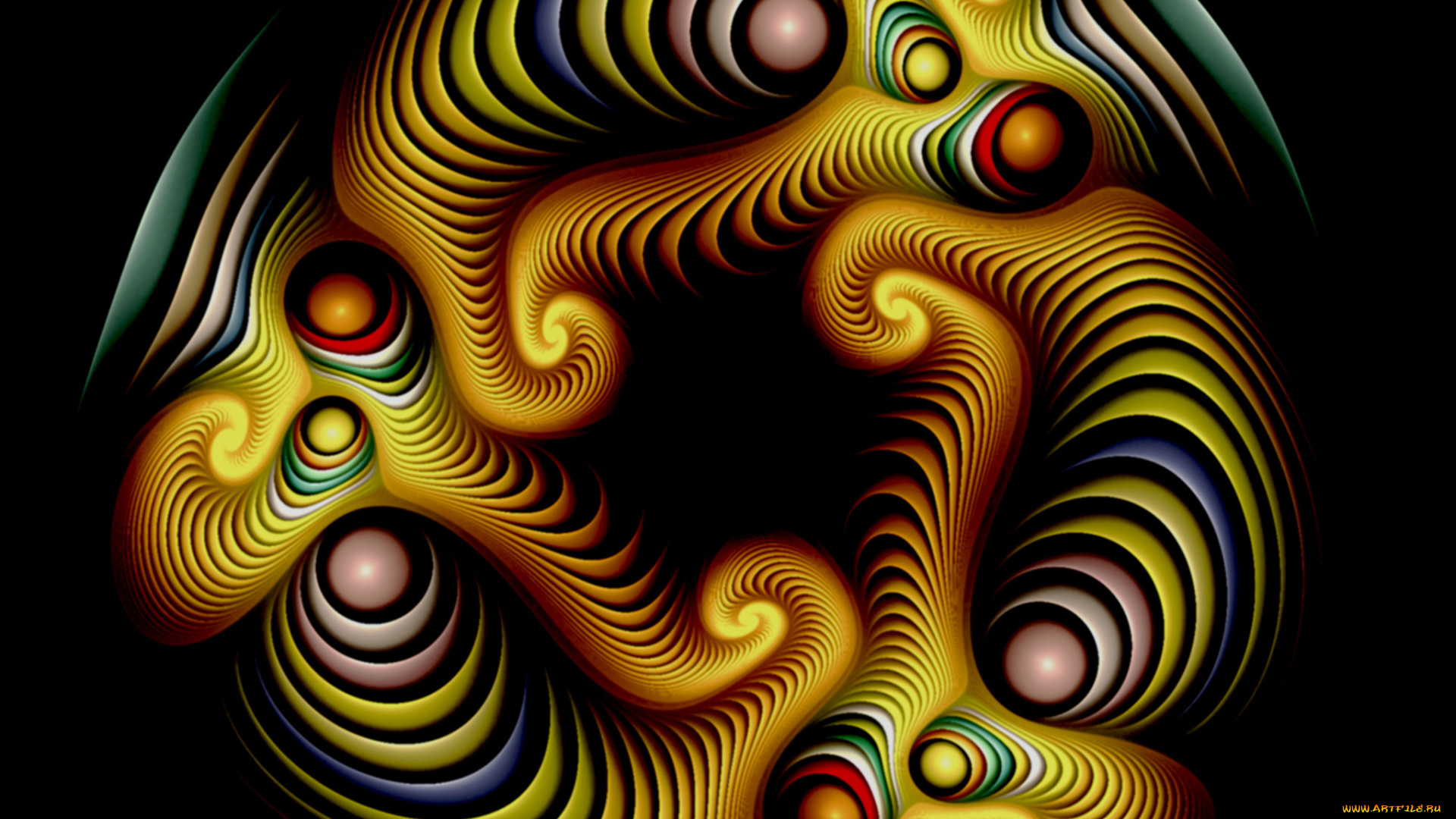 3д, графика, fractal, фракталы, узор, фрактал, тёмный