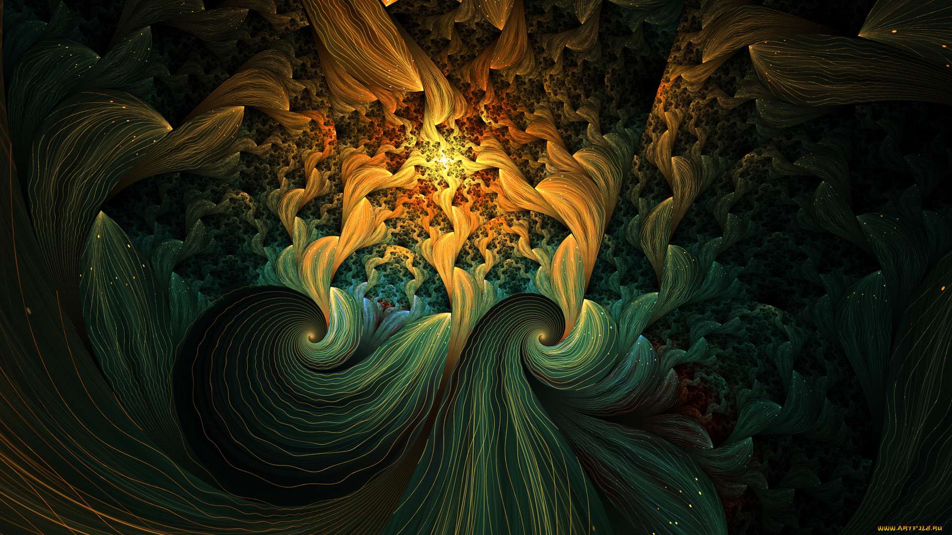 3д, графика, fractal, фракталы, узор