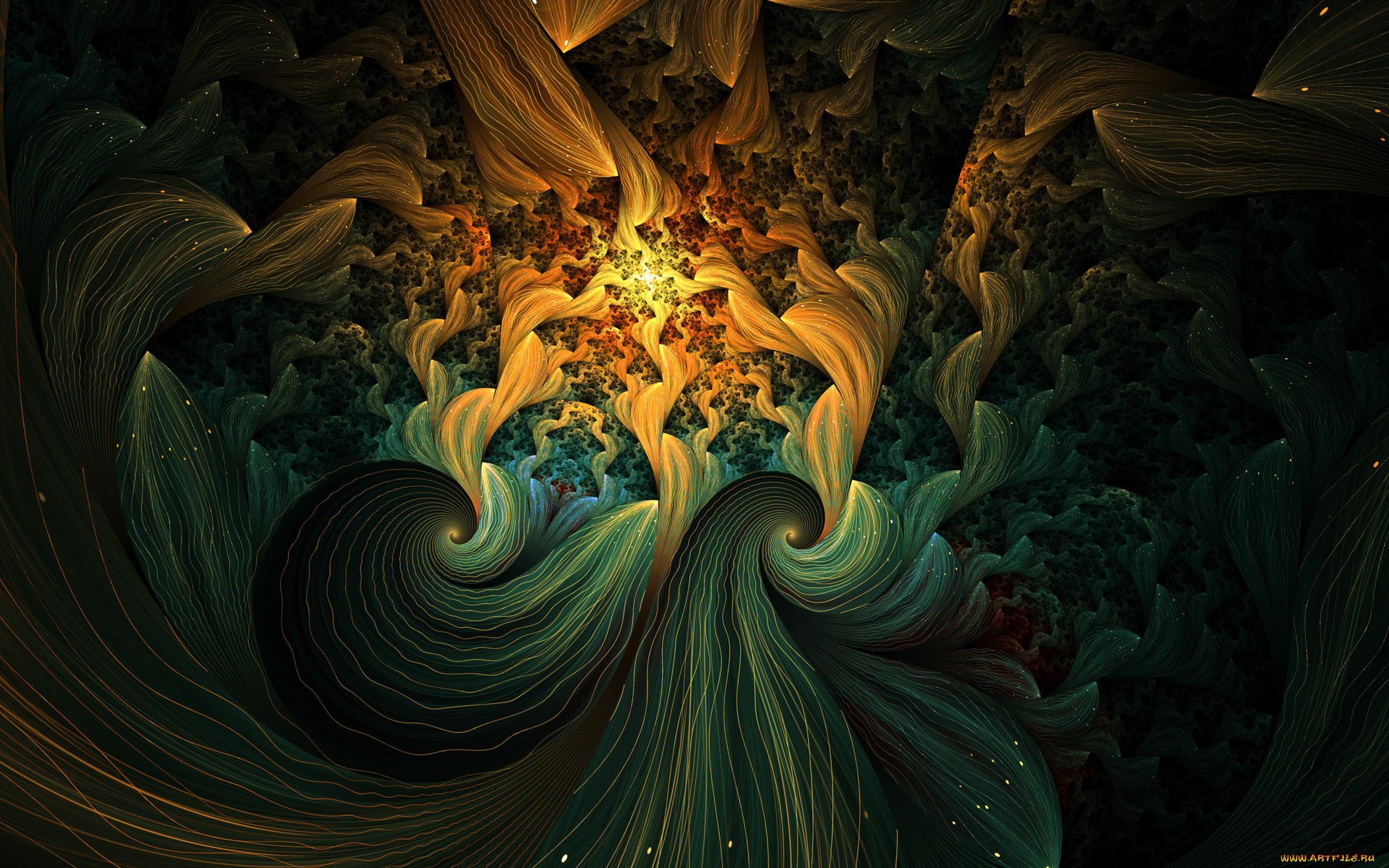 3д, графика, fractal, фракталы, узор