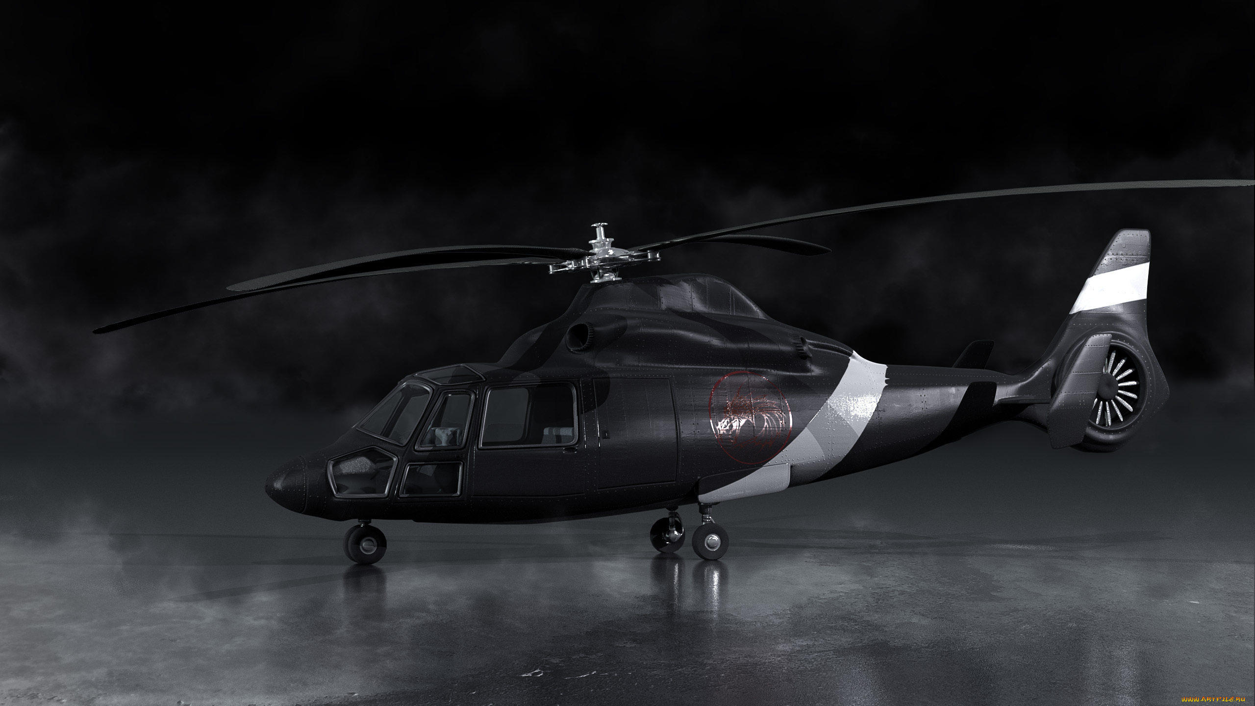 авиация, 3д, рисованые, graphic, черный, вертолет, лопасти