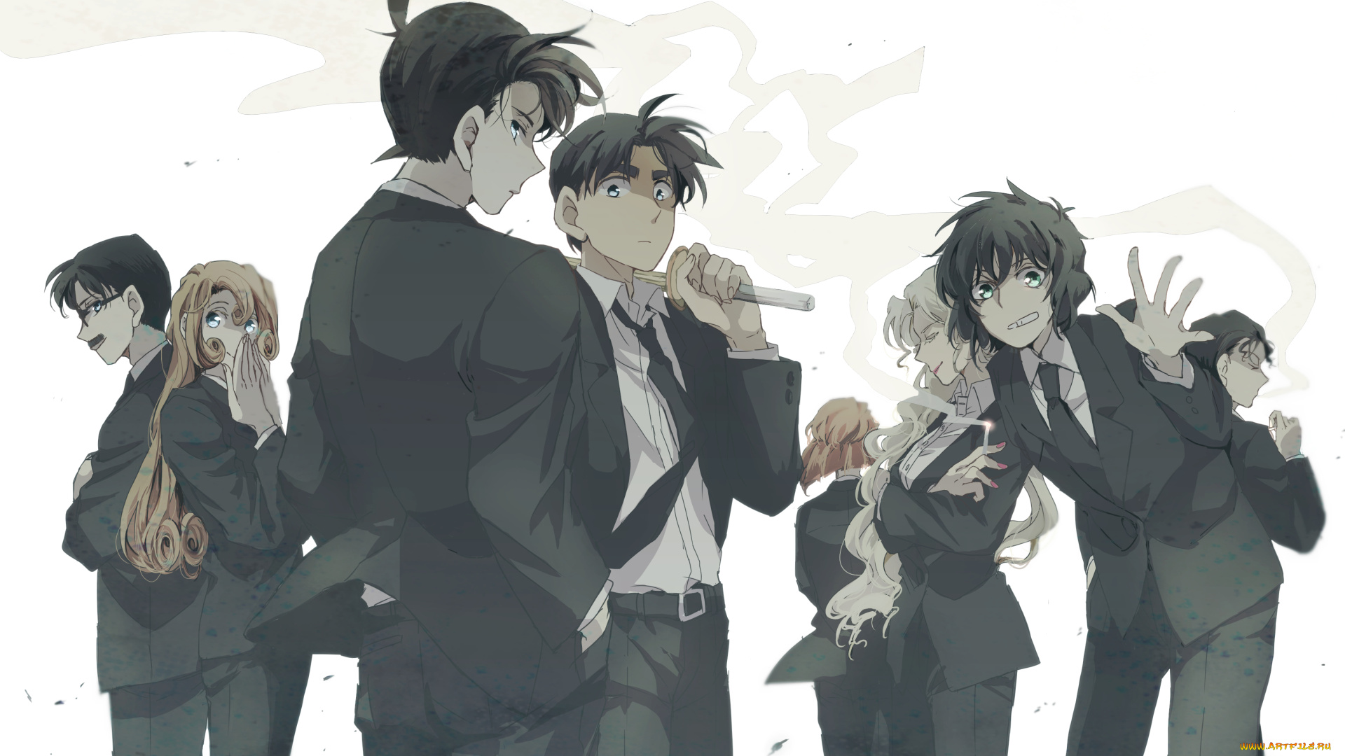 аниме, detective, conan, , magic, kaito, персонажи