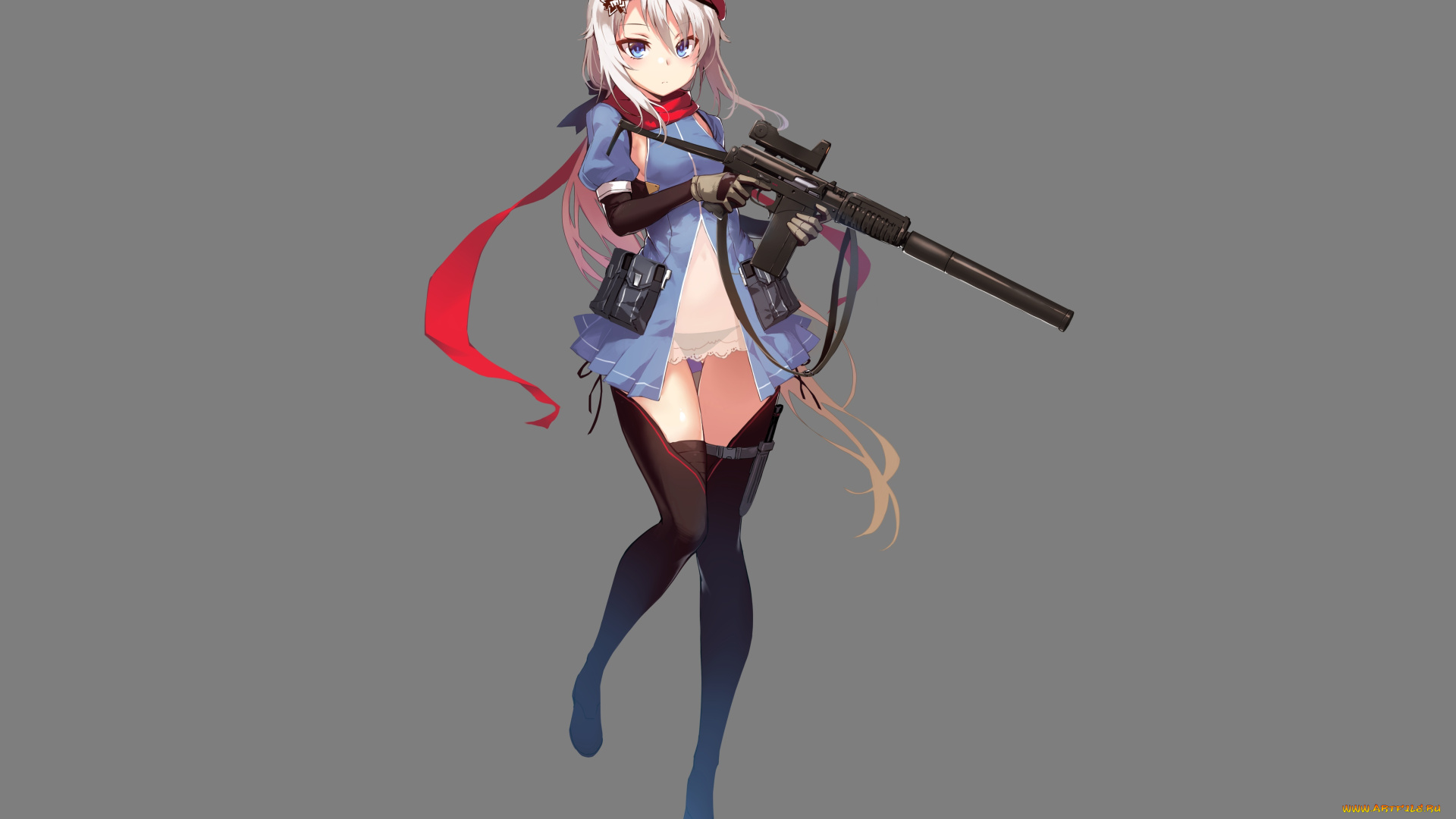 аниме, girls, frontline, девушка, оружие