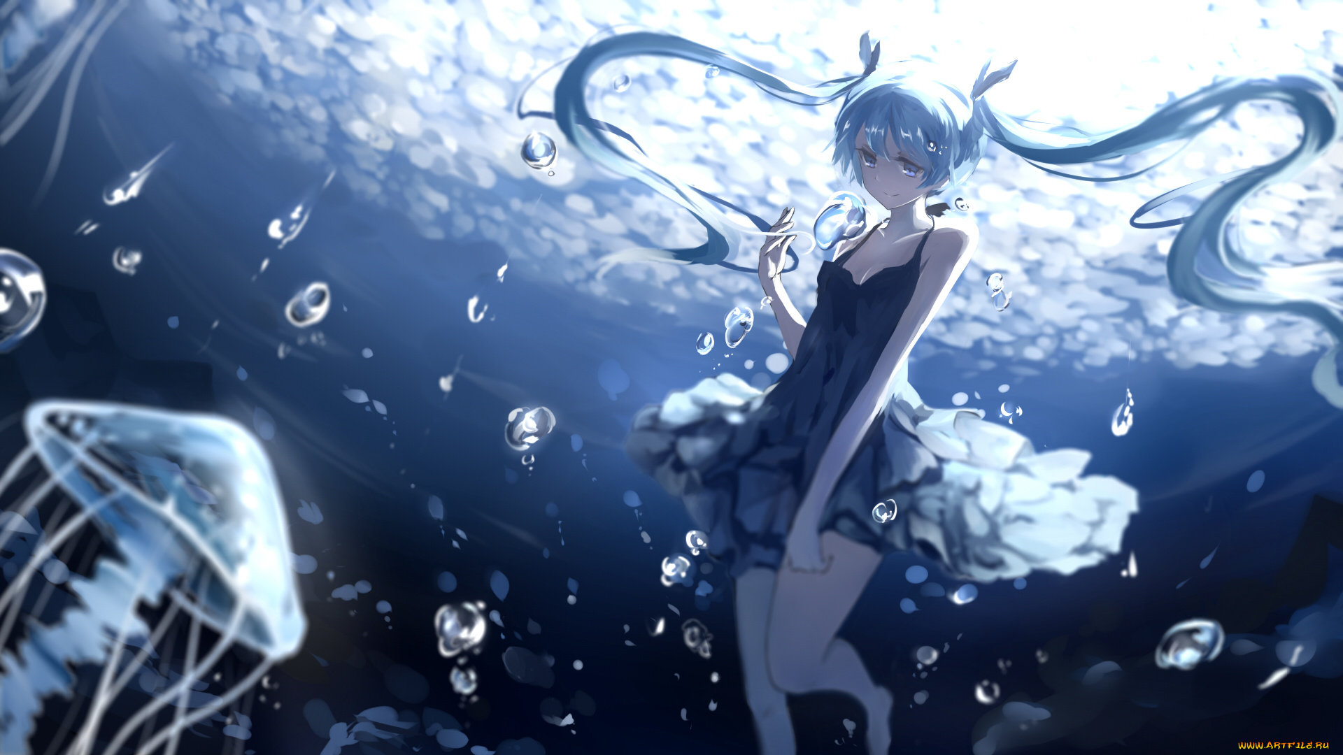 аниме, vocaloid, hatsune, miku