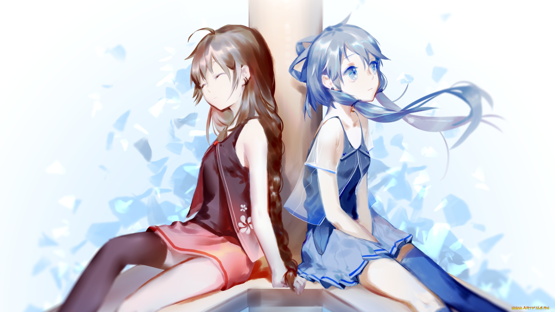 аниме, vocaloid, yuezheng, ling, luo, tianyi