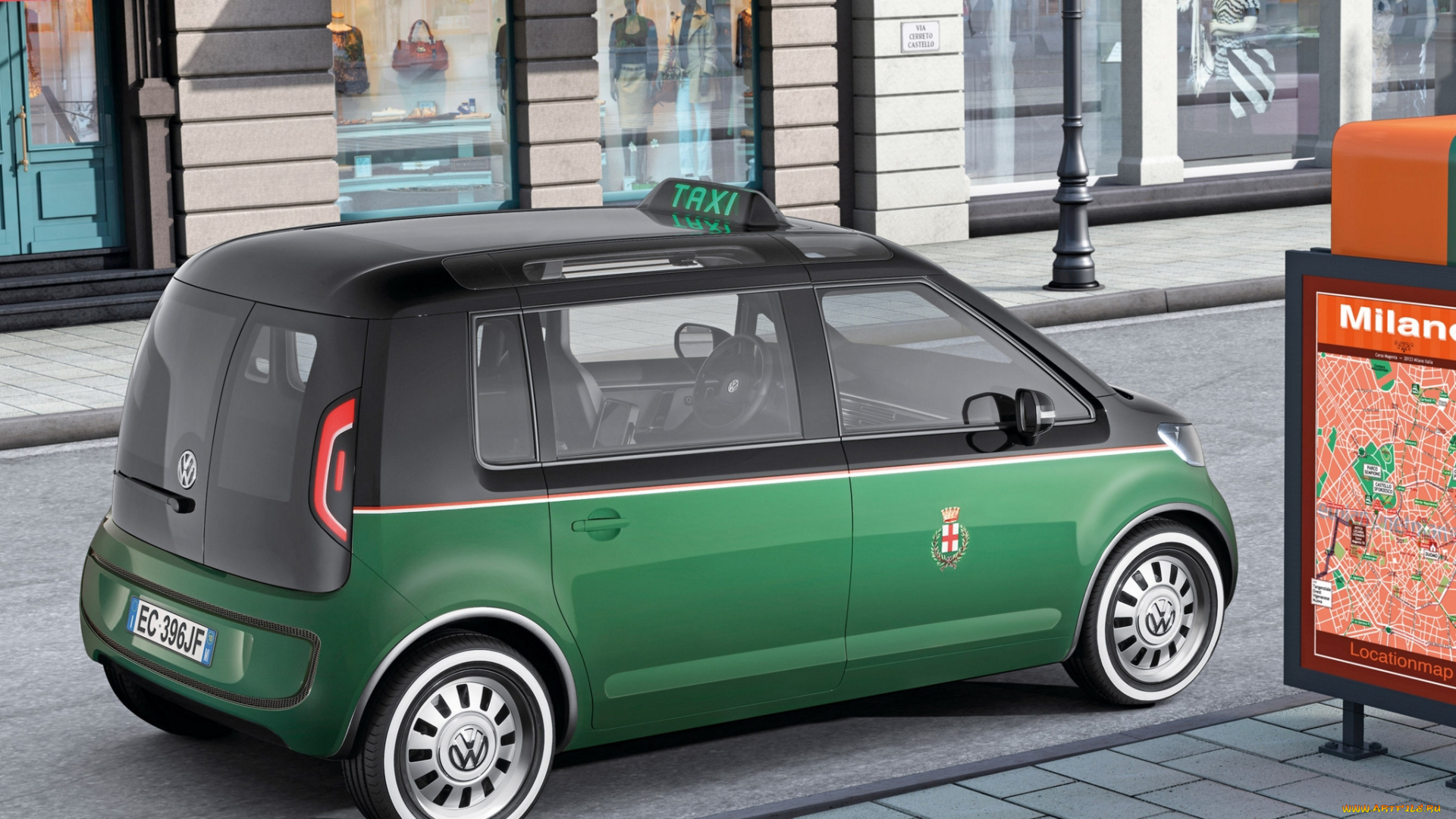 volkswagen, milano, taxi, concept, 2010, автомобили, volkswagen, taxi, milano, 2010, concept