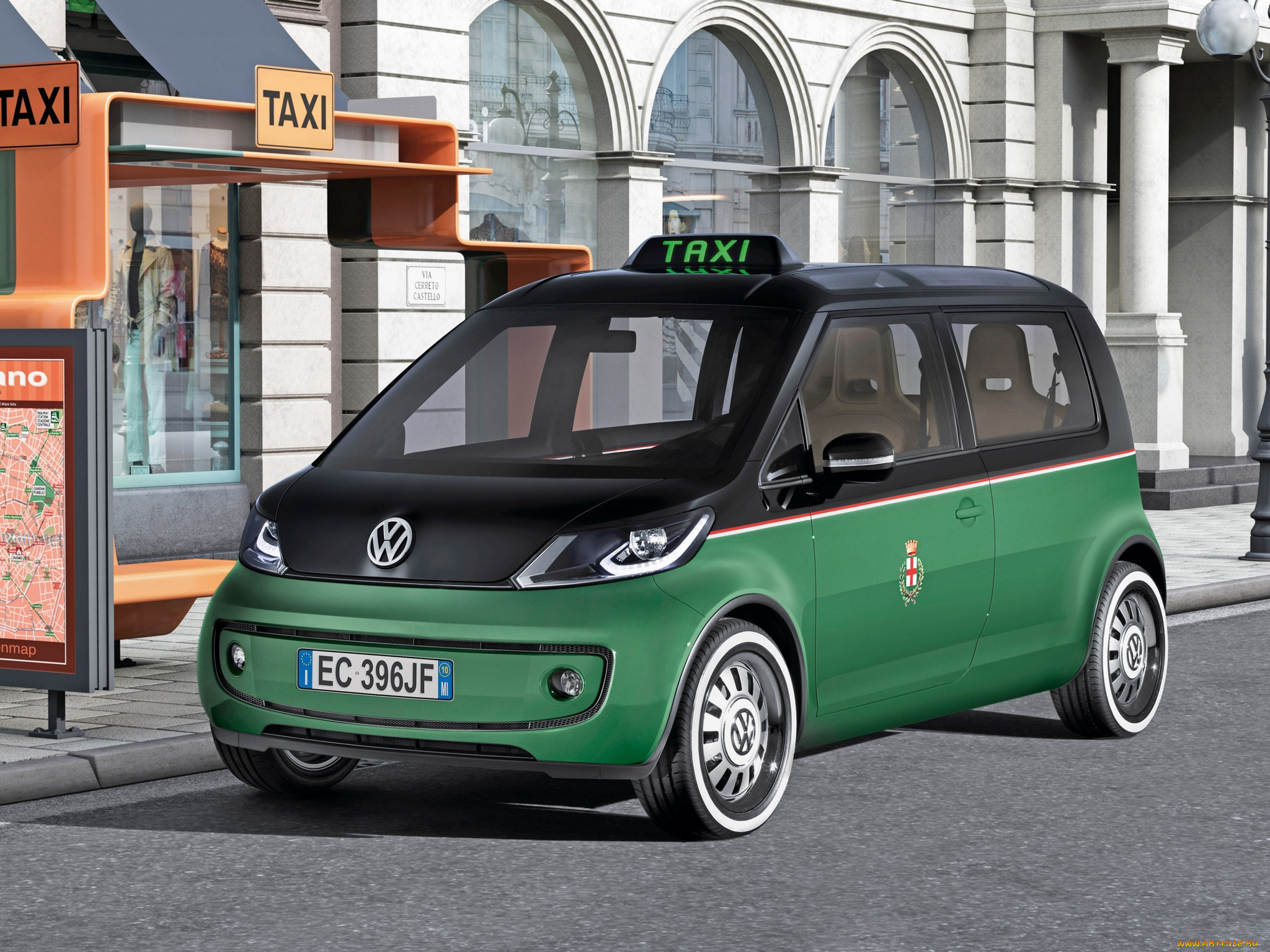 volkswagen, milano, taxi, concept, 2010, автомобили, volkswagen, 2010, concept, taxi, milano