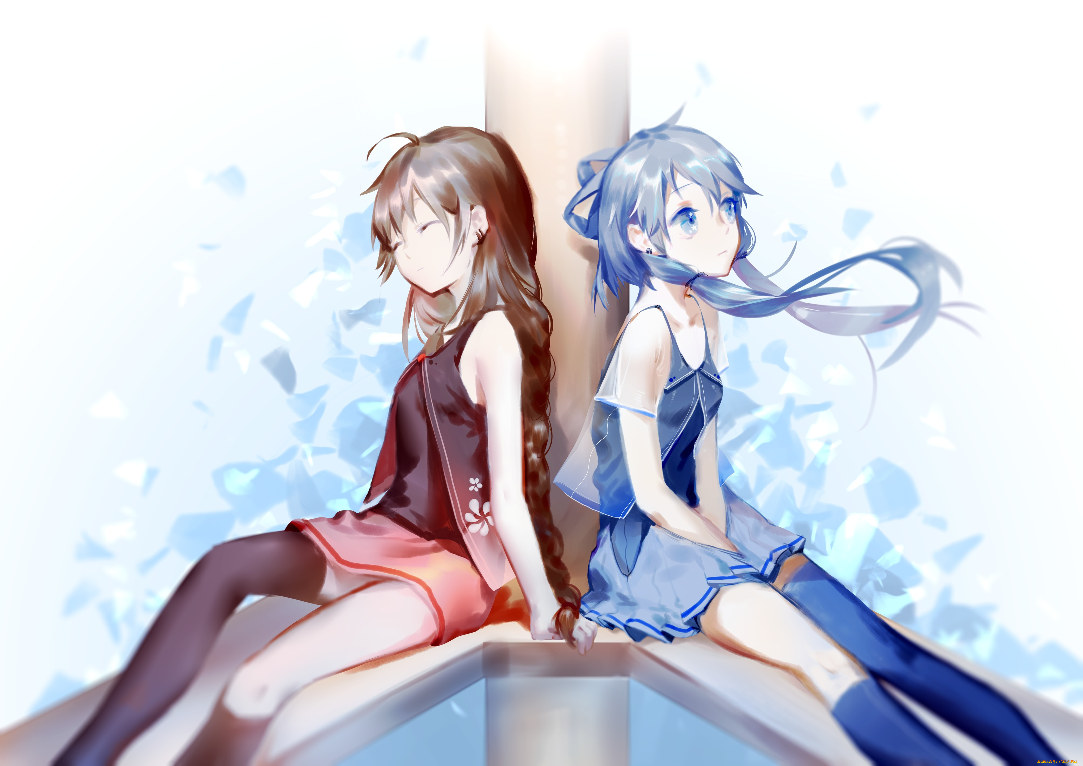 аниме, vocaloid, yuezheng, ling, luo, tianyi