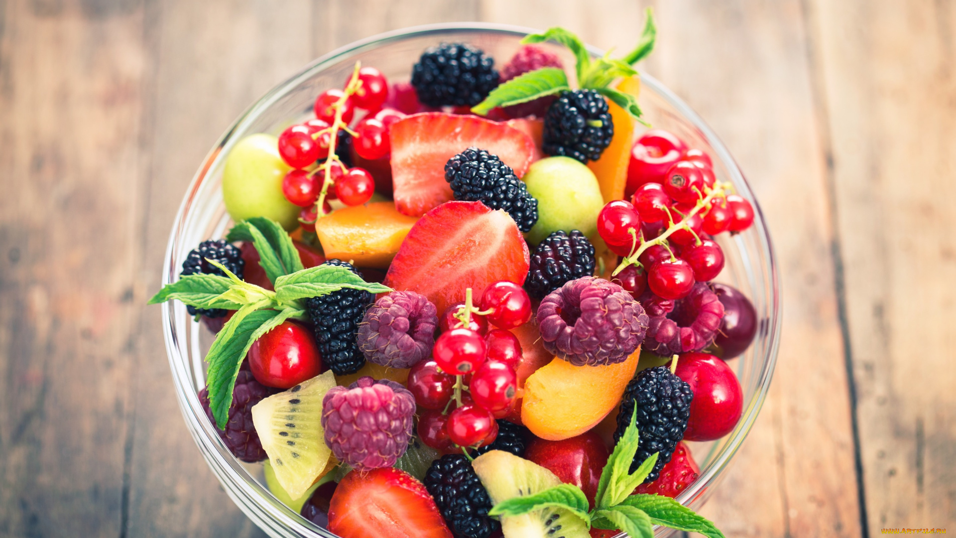 еда, фрукты, , ягоды, малина, смородина, ягоды, салат, dessert, fruit, salad, клубника
