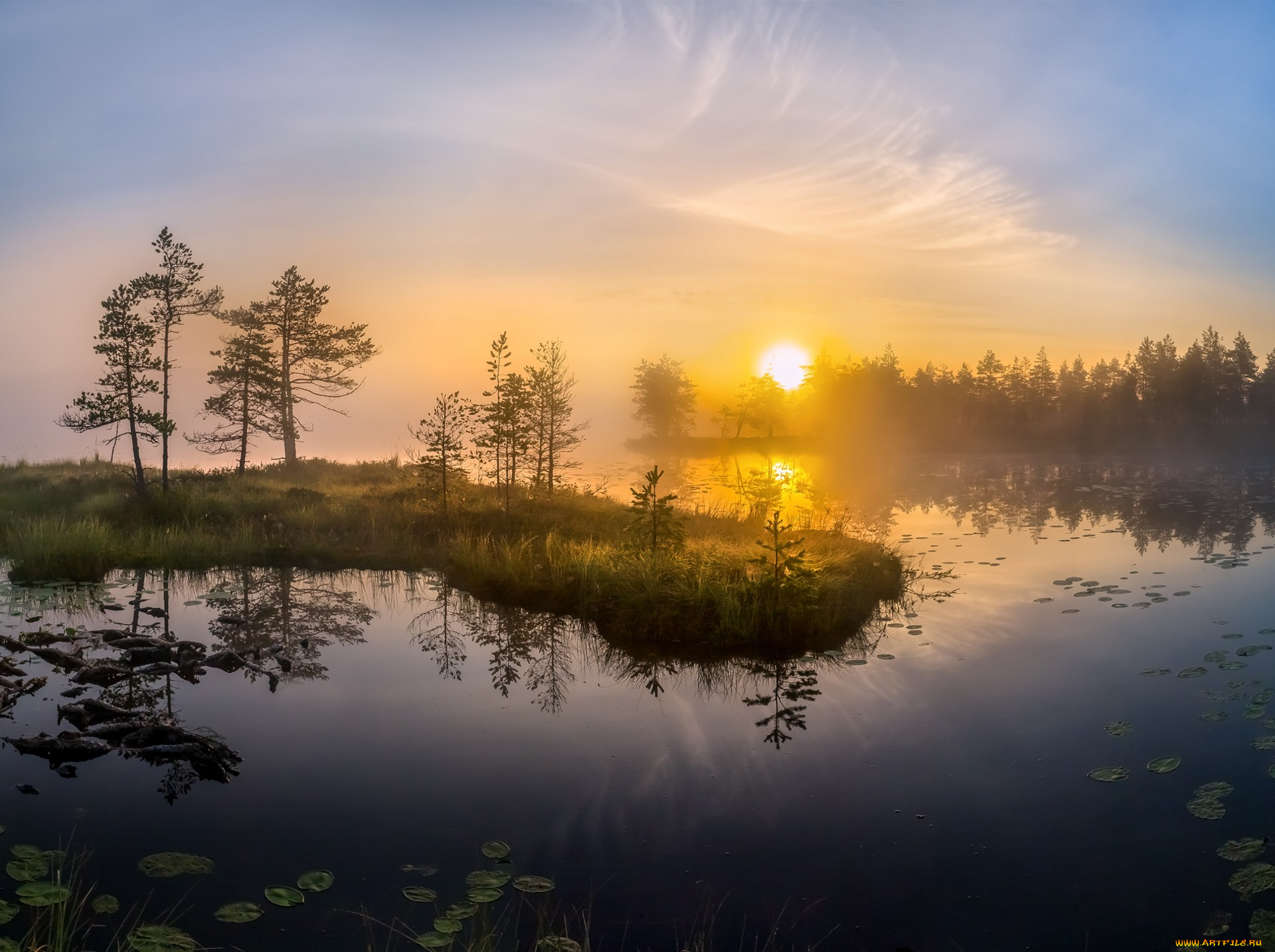 природа, водопады, простор