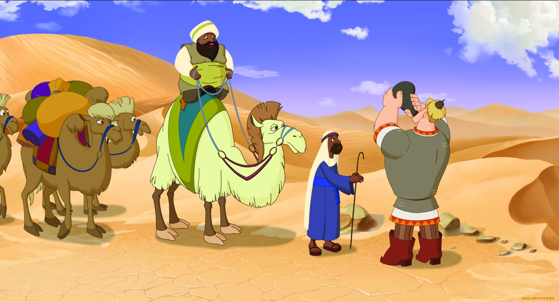 мультфильмы, три, богатыря, и, морской, царь, мультфильм, пустыня, верблюд, богатырь