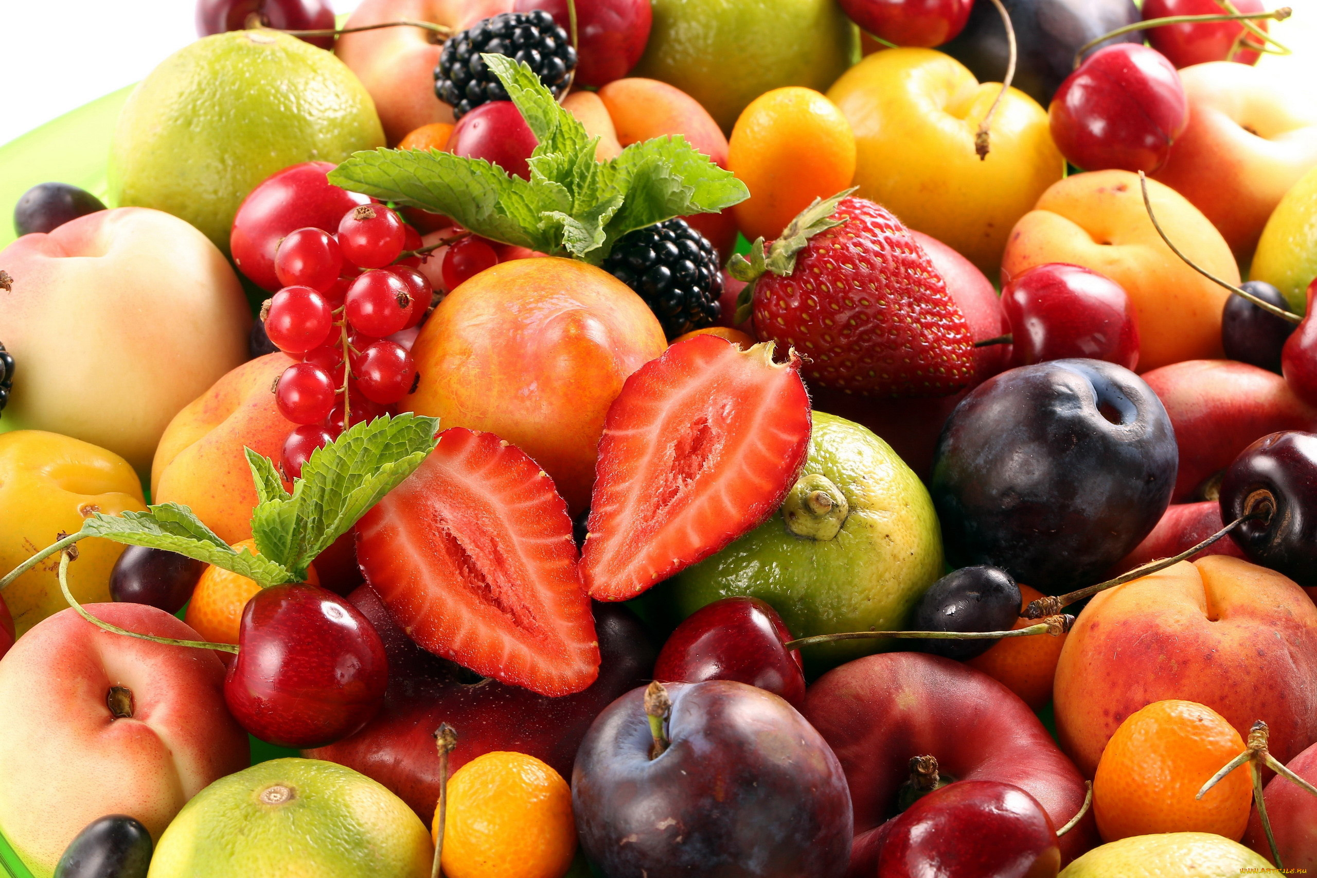 еда, фрукты, , ягоды, ежевика, персики, клубника, смородина, сливы