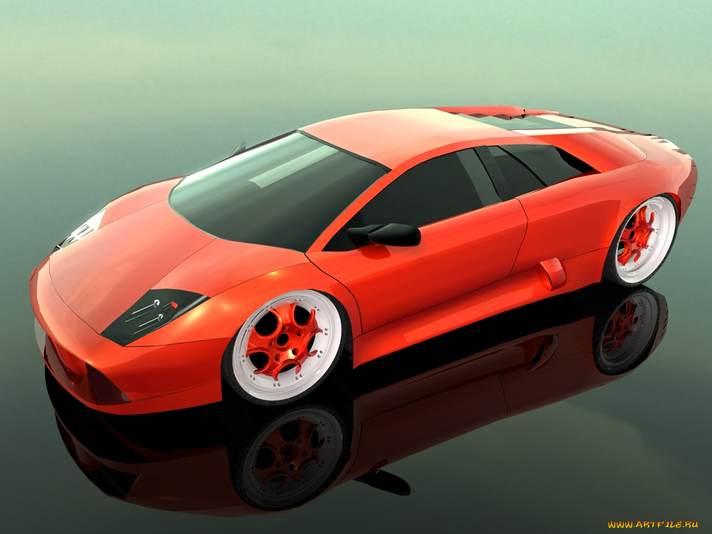 lamborghini, murcielago, by, snipehunter4, автомобили, 3д