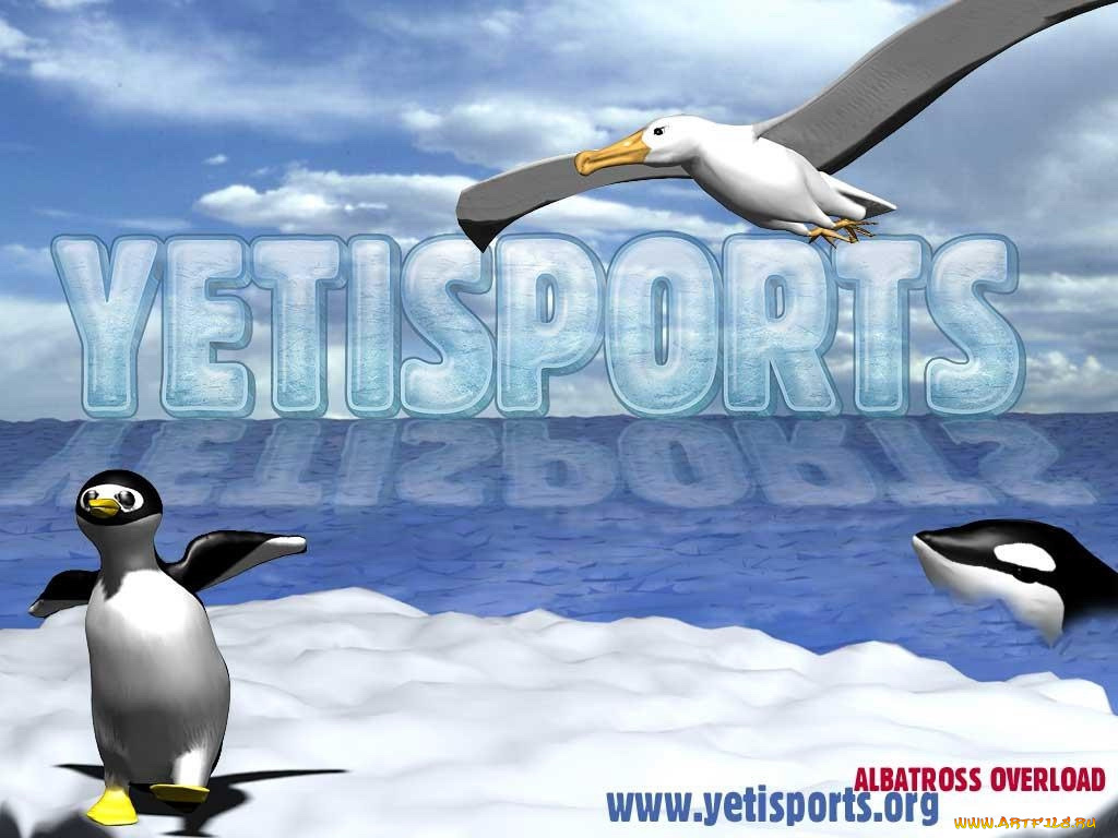видео, игры, yetisports, albatross, overload