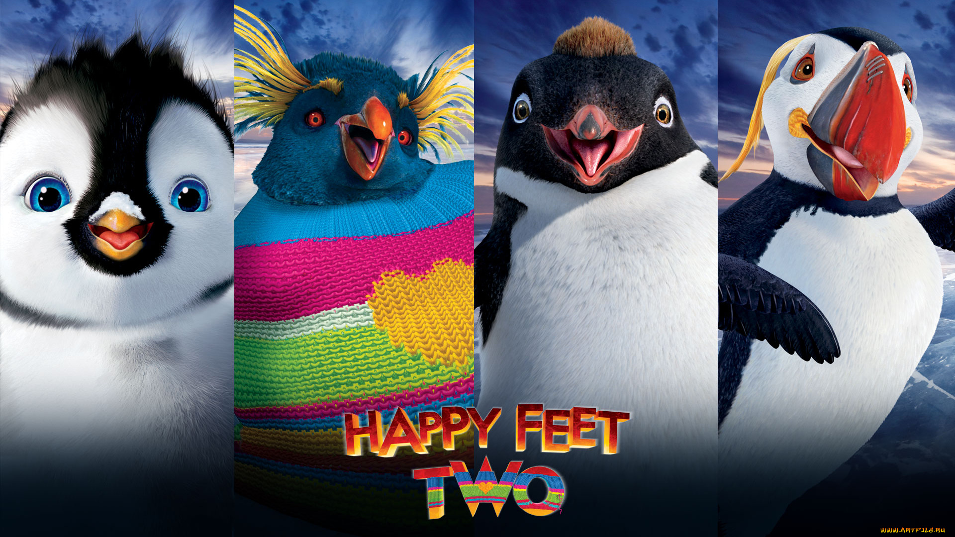 happy, feet, two, мультфильмы, пингвин