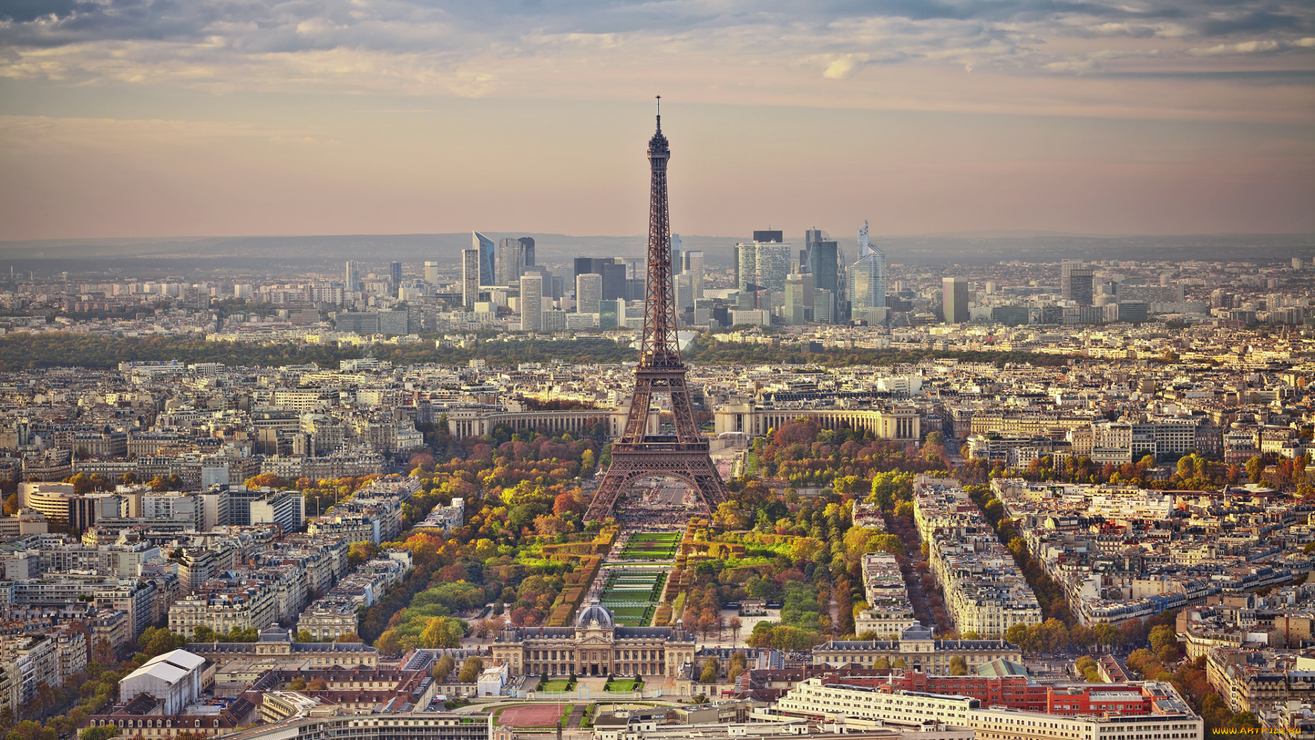 autumn, in, paris, города, париж, , франция, панорама, башня