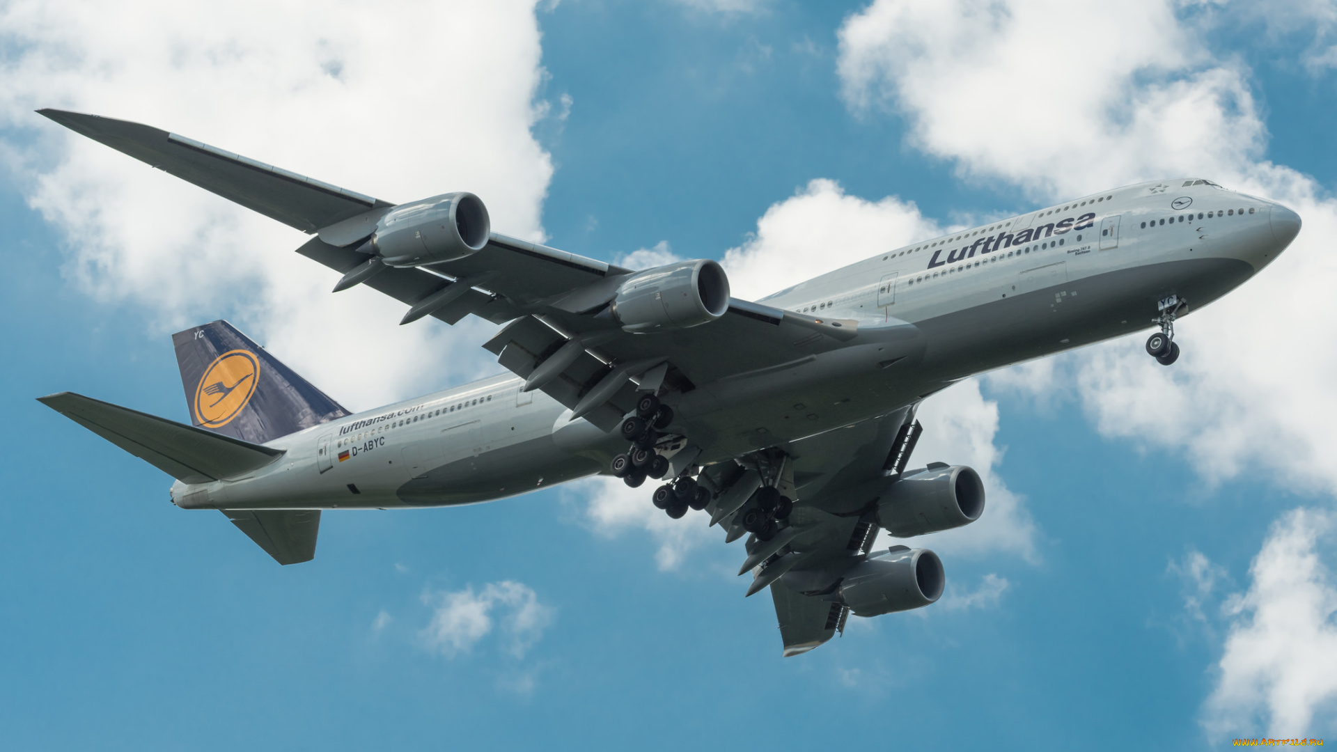 boeing, 747-830, авиация, пассажирские, самолёты, полет, небо, авиалайнер