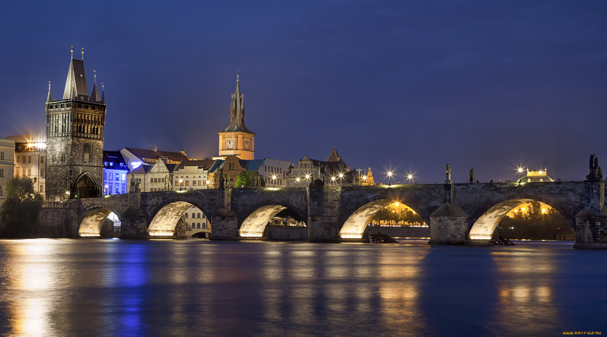 vltava, river, города, прага, , Чехия, простор