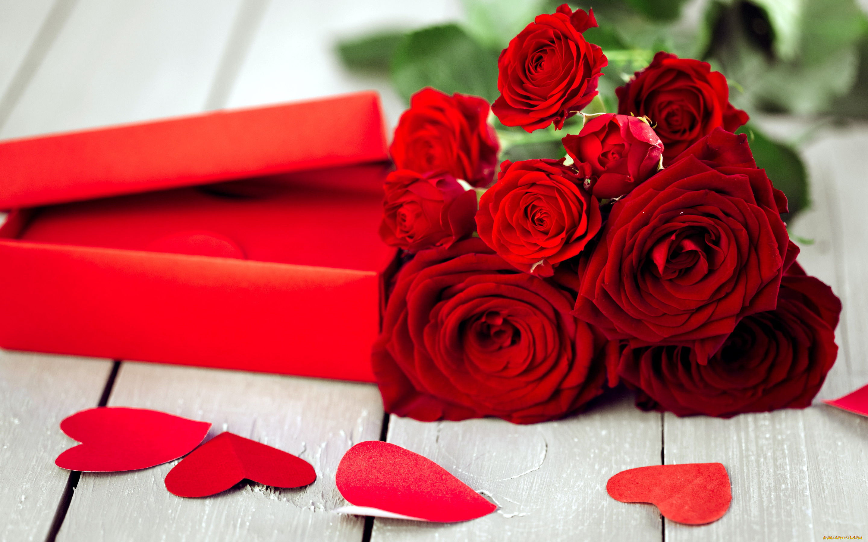 праздничные, день, святого, валентина, , сердечки, , любовь, розы, подарок, сердечки