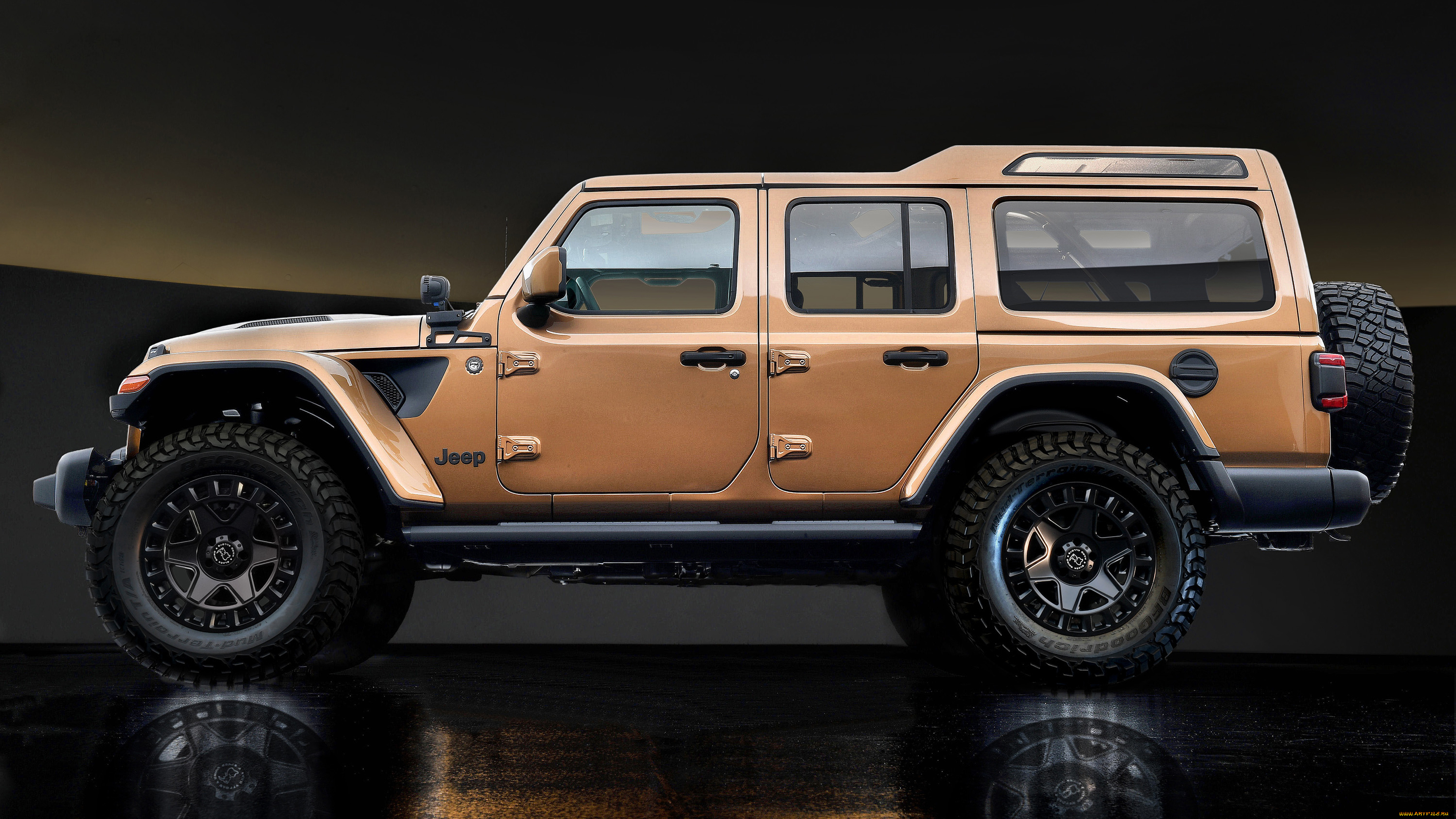 jeep, wrangler, overlook, concept, 2021, автомобили, jeep, wrangler, overlook, concept, автомобиль, 2021, года, профиль, джип, концепт