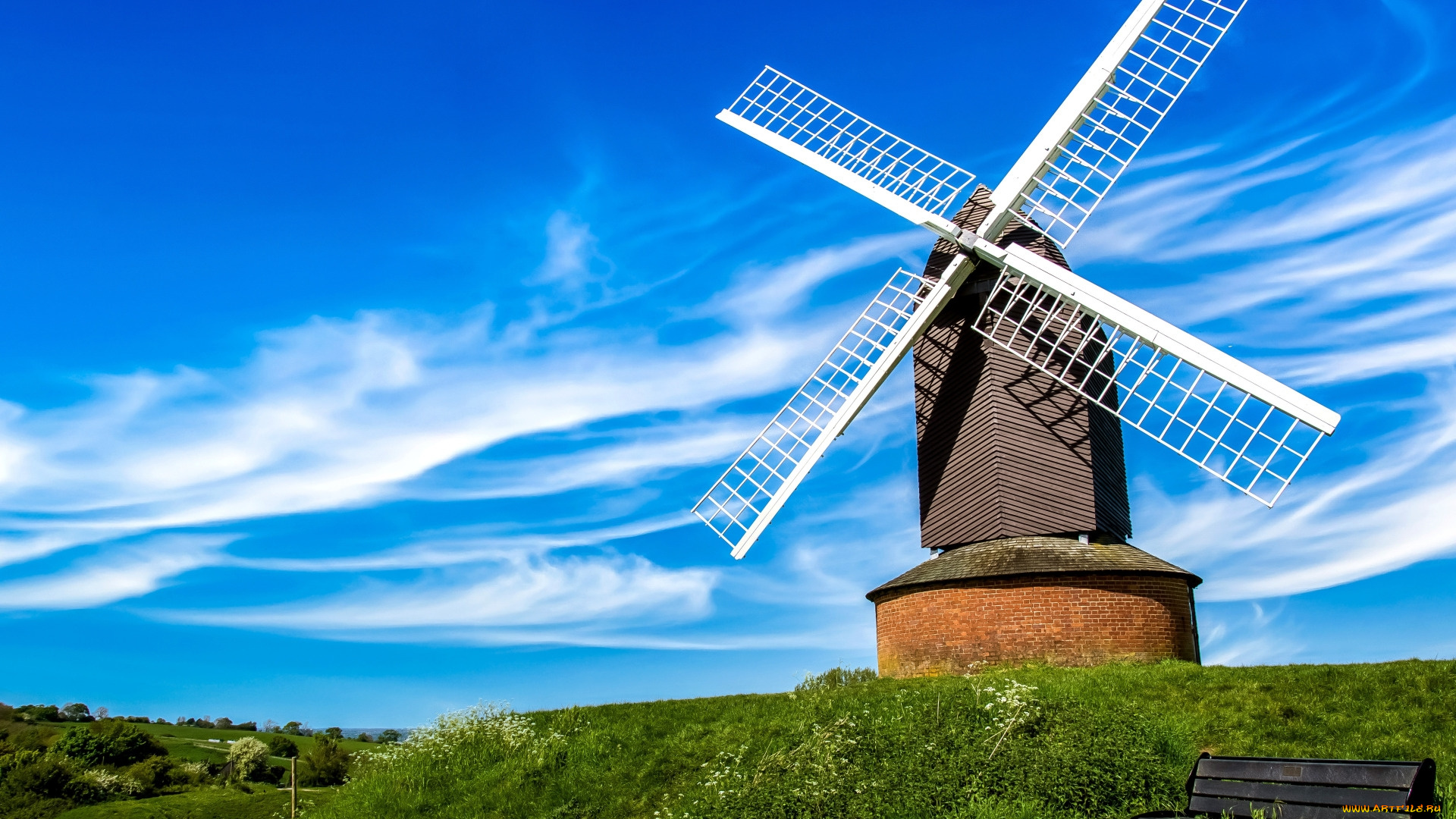 windmill, at, buckinghamshire, england, разное, мельницы, windmill, at, buckinghamshire