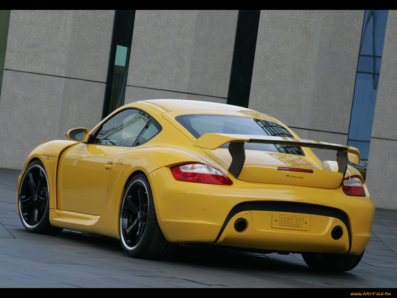 2007, techart, widebody, based, on, porsche, cayman, автомобили