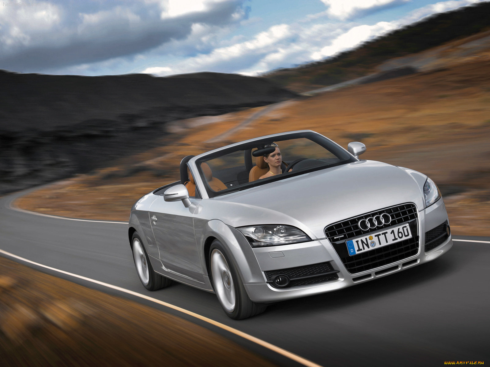 audi, tt, roadster, 2007, автомобили