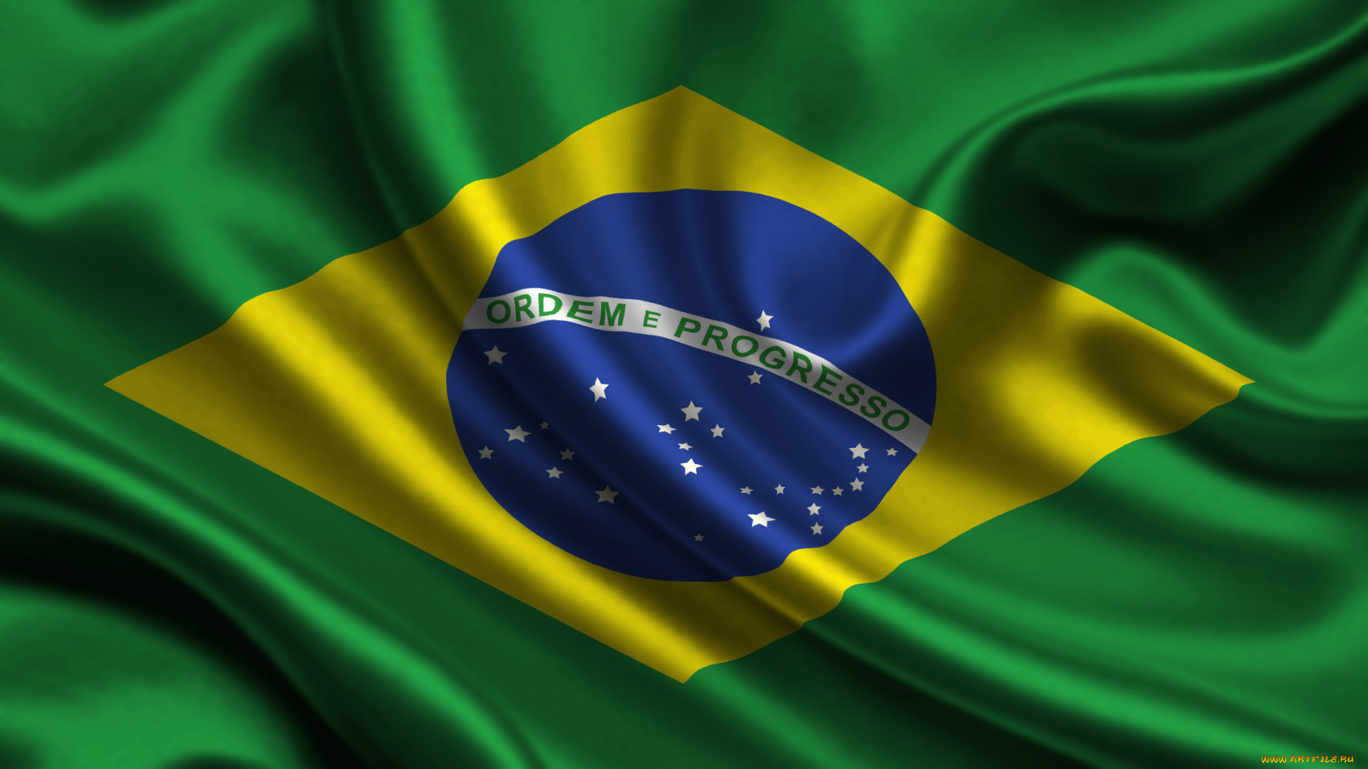 разное, флаги, гербы, бразилия, flag, satin, brazil