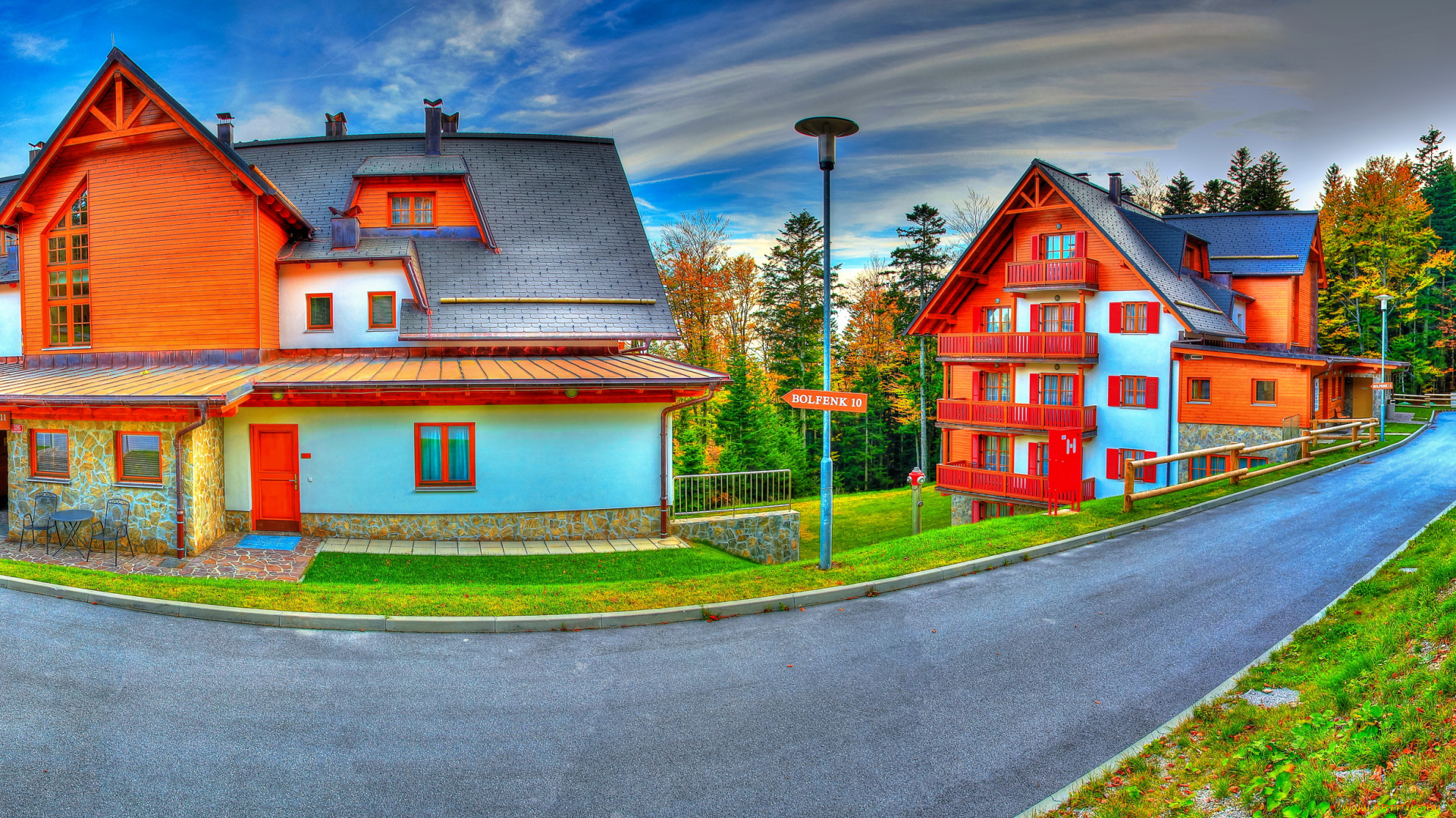 словения, maribor, hoсko, pohorje, города, улицы, площади, набережные, дома, улица, деревья