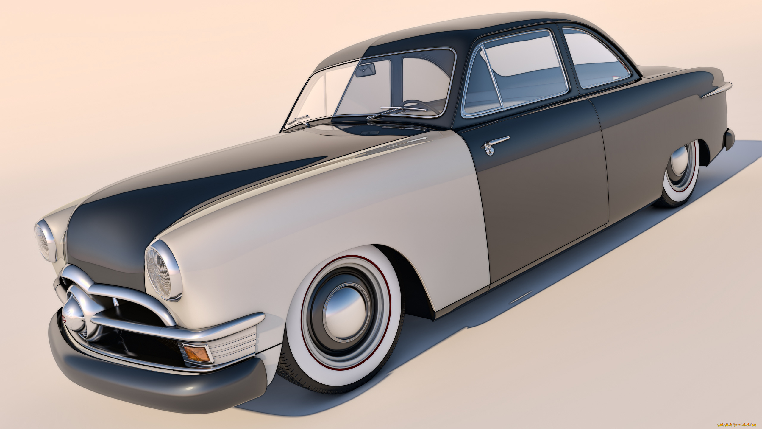 автомобили, 3д, 1950, ford, club, coupe