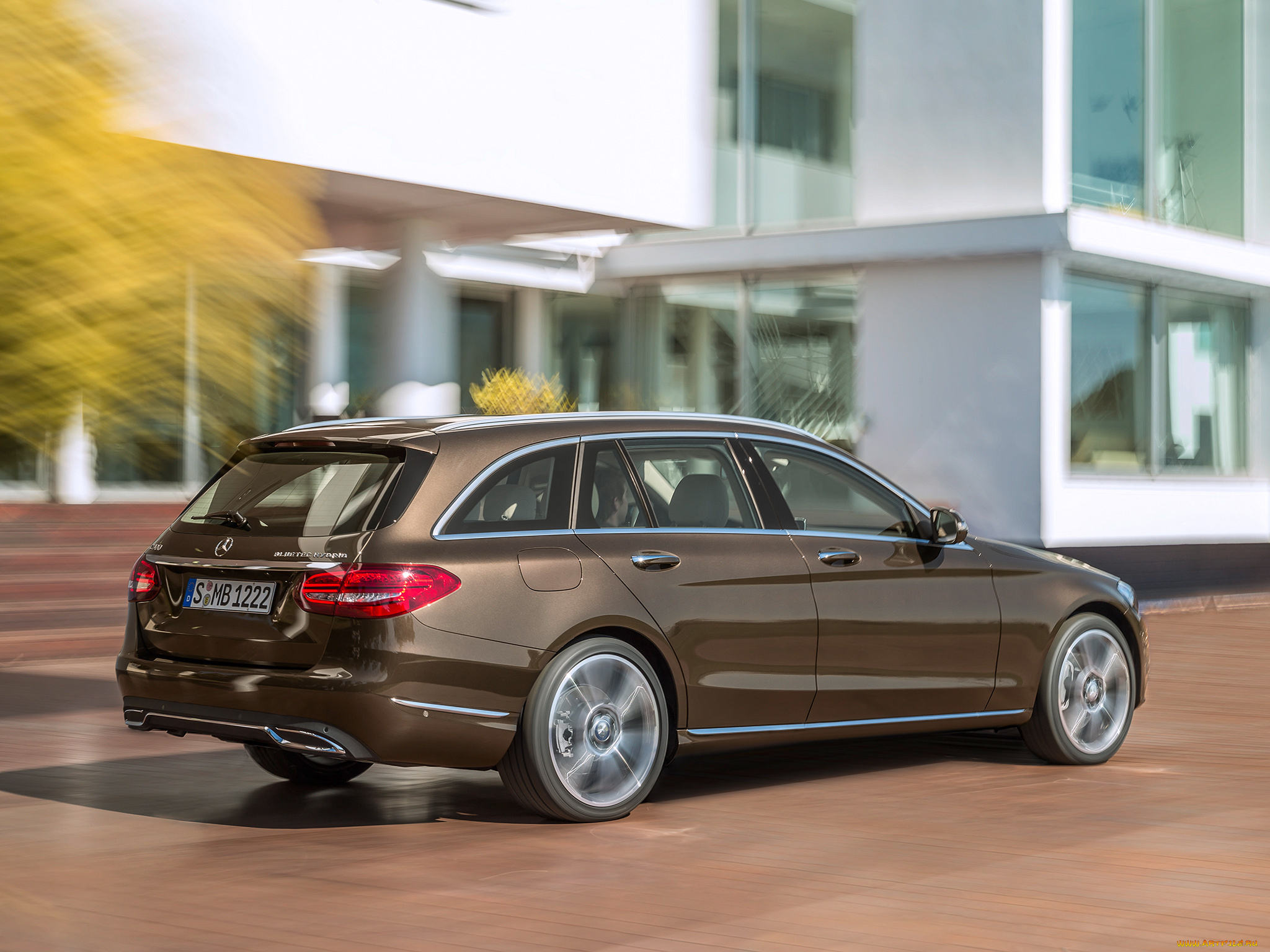 автомобили, mercedes-benz, s205, estate, c, 300, line, hybrid, exclusive, bluetec, темный, 2014г